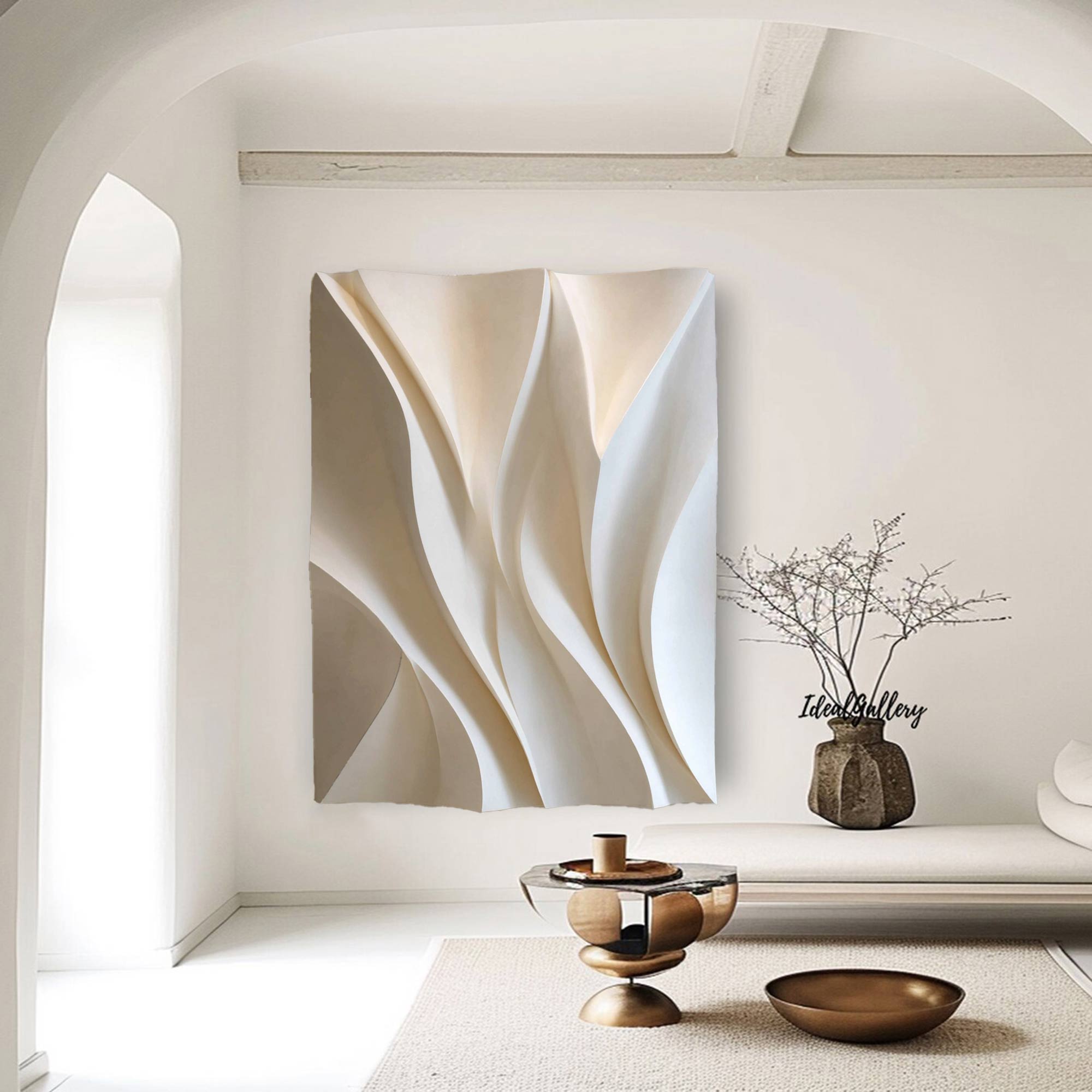 white Wood carving texture wall decor wood sculpture wall painting