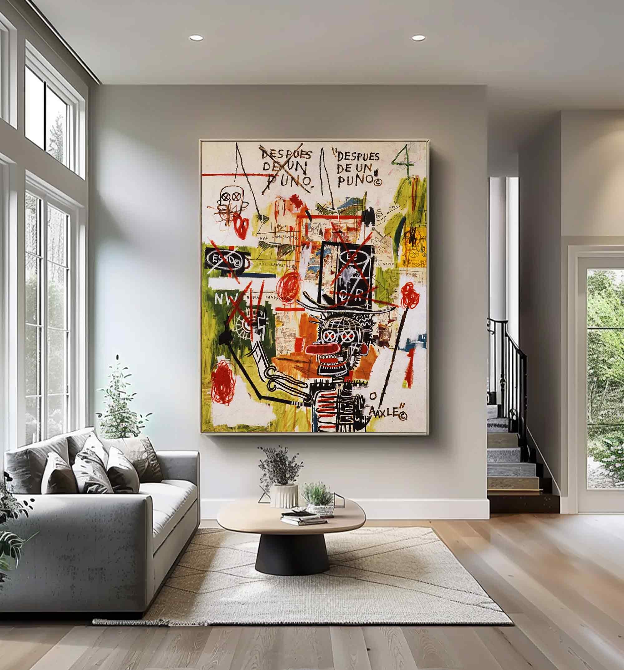 street graffiti art,vibrant colorful style of Basquiat art,Pop art