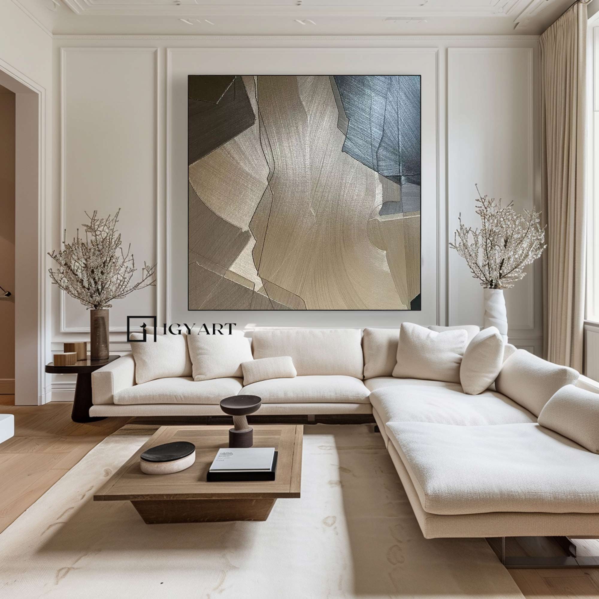 Beige Minimalist Wall Art brown Wabi Sabi Wall Art Beige brown Minimalist Painting