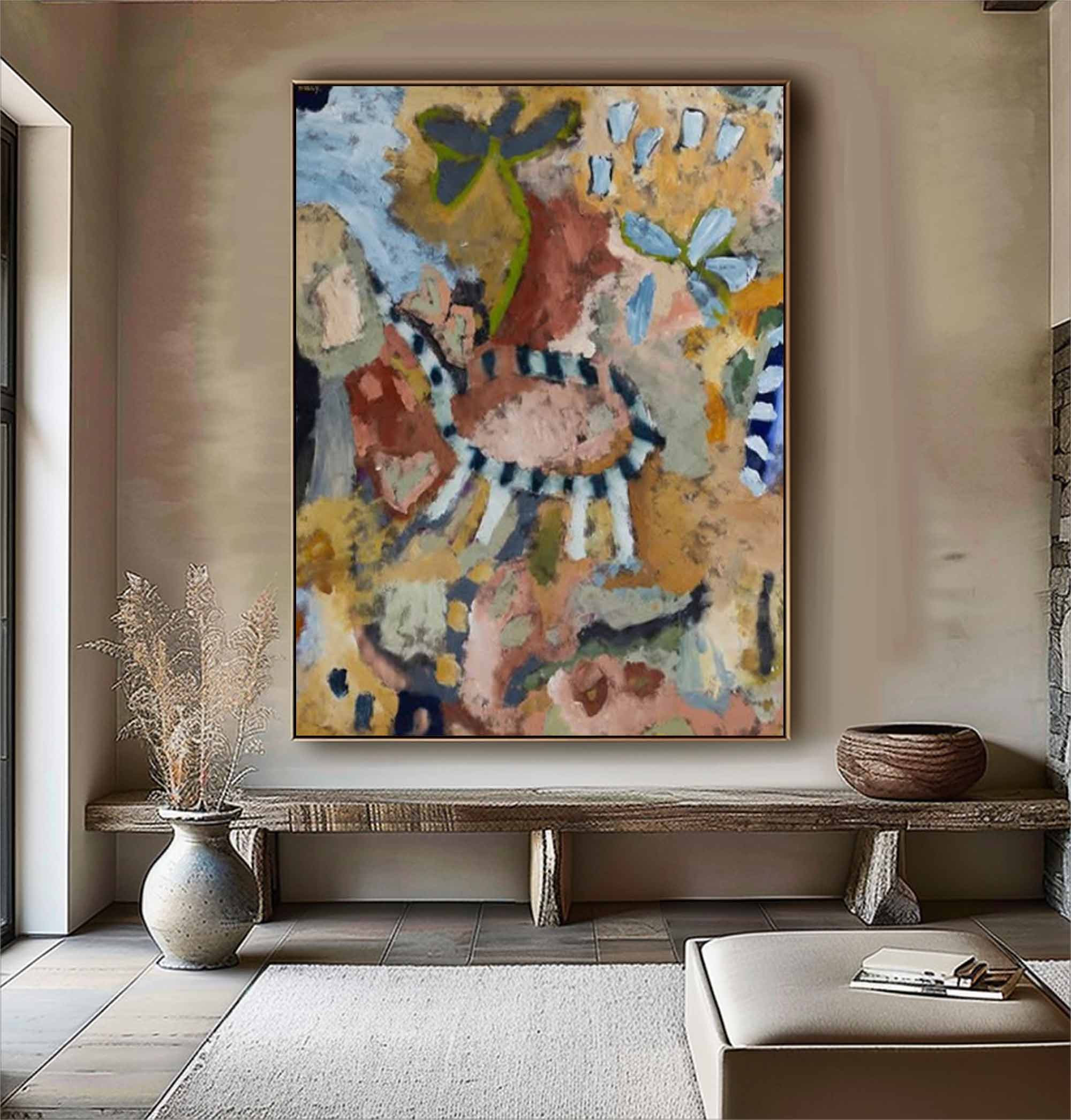 Abstract Graffiti Style Painting Modern Graffiti Art Colorful Abstract Art