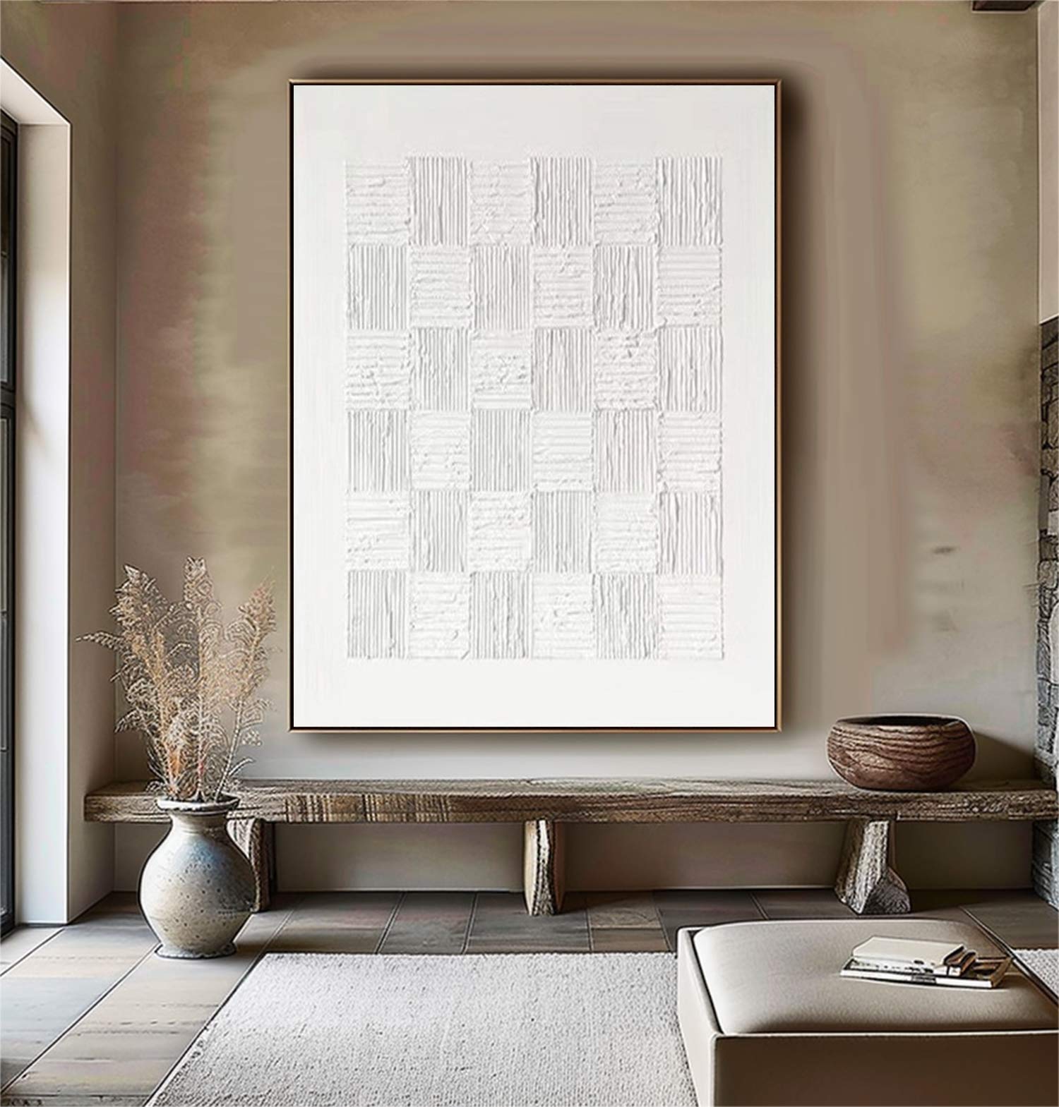 white painting # wS003