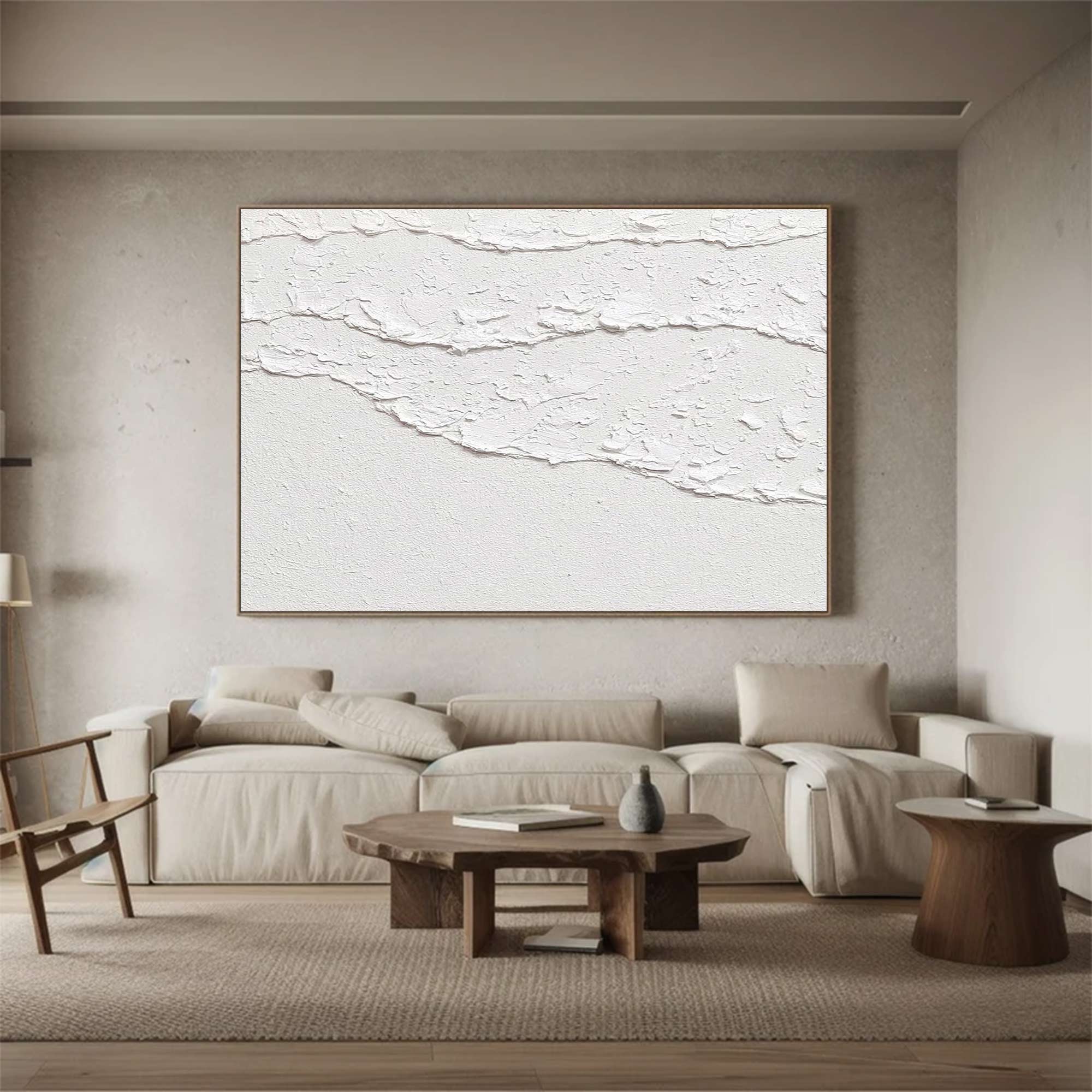 large white textured wall art white waves canvas painting white waves painting white waves abstract painting