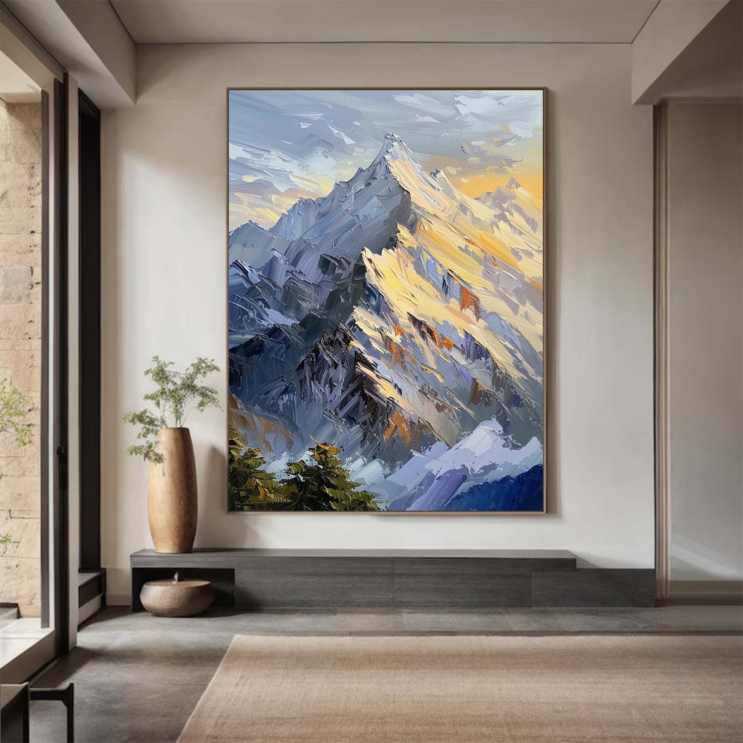 mount fuji painting mountain painting mountain landscape art mountain artwork