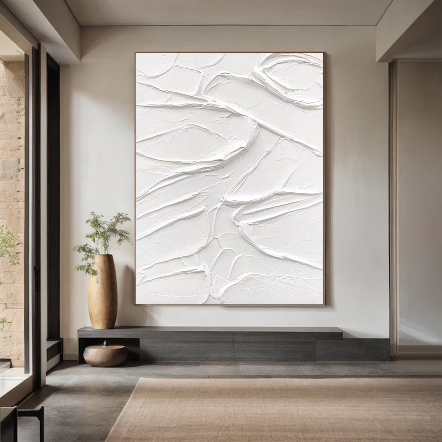 white painting # wS008