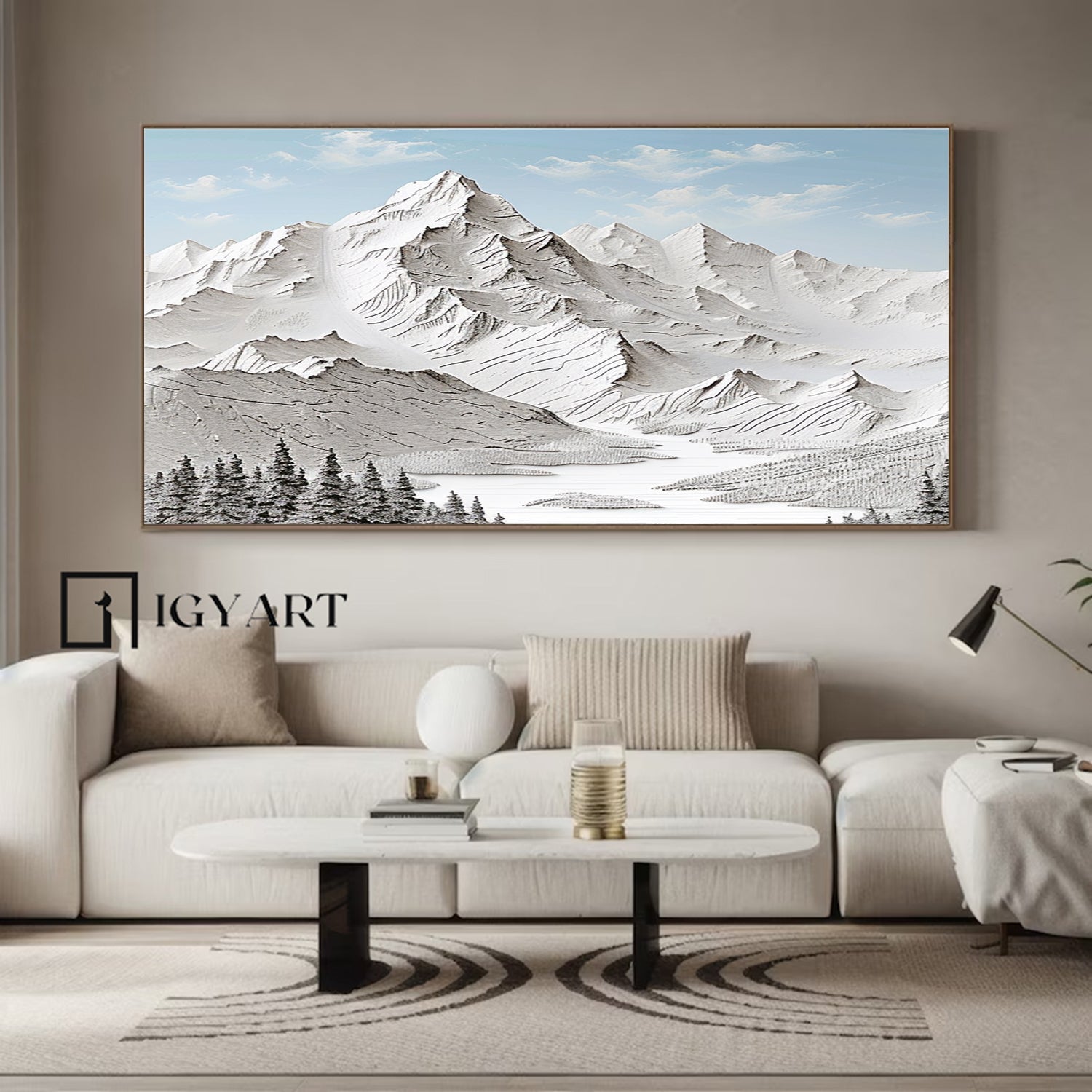 mountain wall art Large mountain artwork Large mount paintings mountain landscape art