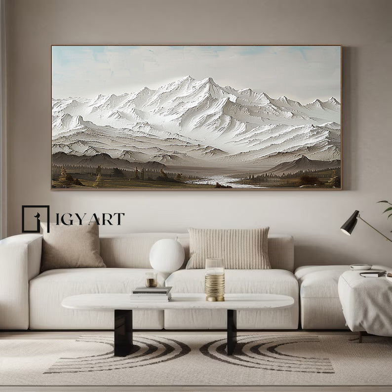 Large mount paintings mountain wall art Large mountain artwork mountain landscape art