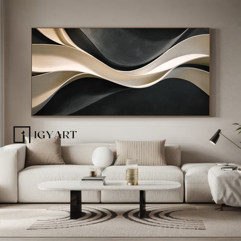 3D Textured Wood Wall Art Contemporary 3D Wall Sculpture Decor