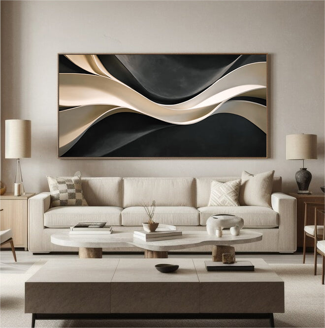 3D Textured Wood Wall Art Contemporary 3D Wall Sculpture Decor
