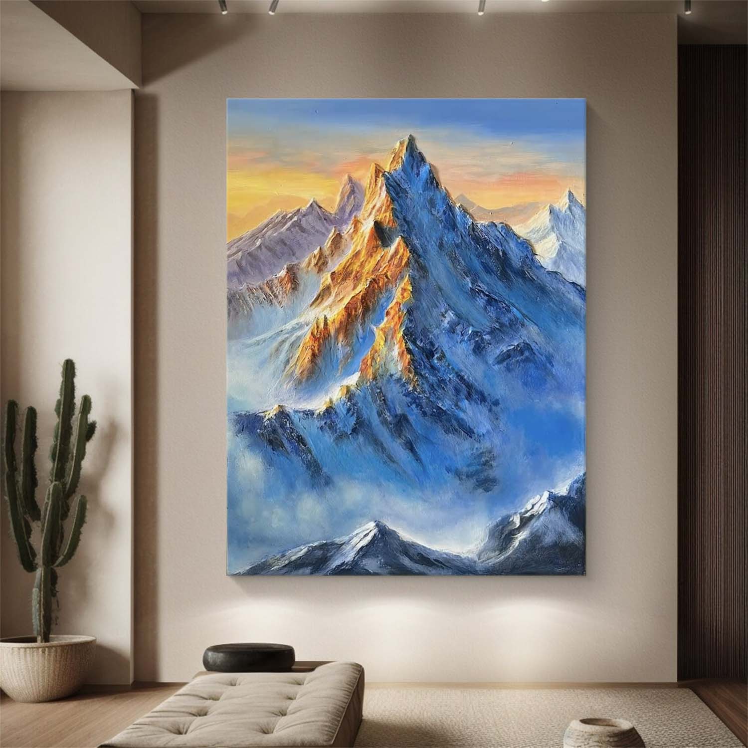 blue mountains artwork mountain painting mountain landscape art mountain artwork