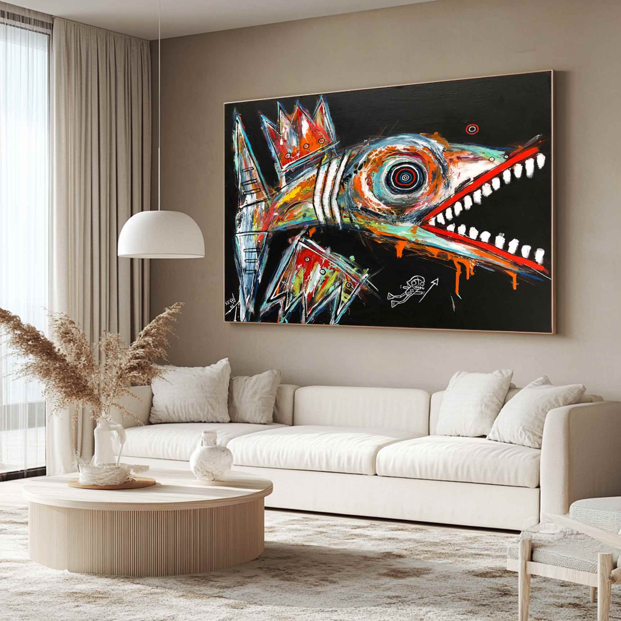 Colorful Pop Art Modern Graffiti Style Art Street Graffiti painting