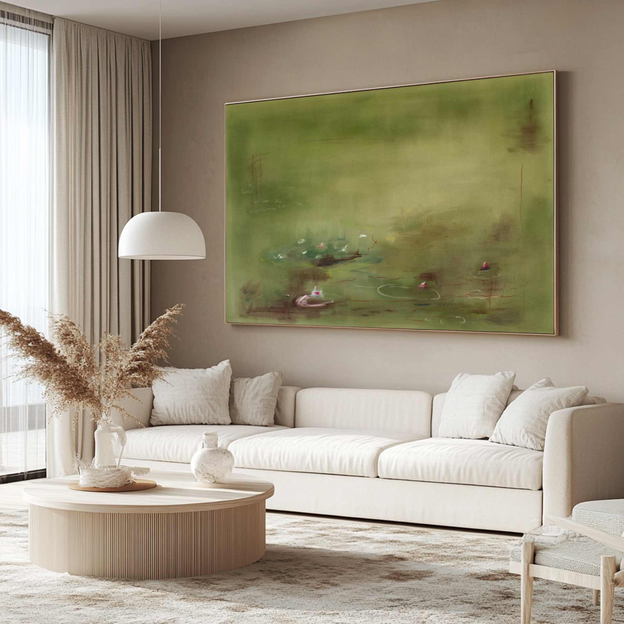 green flower painting Green plant painting, green graffiti art,