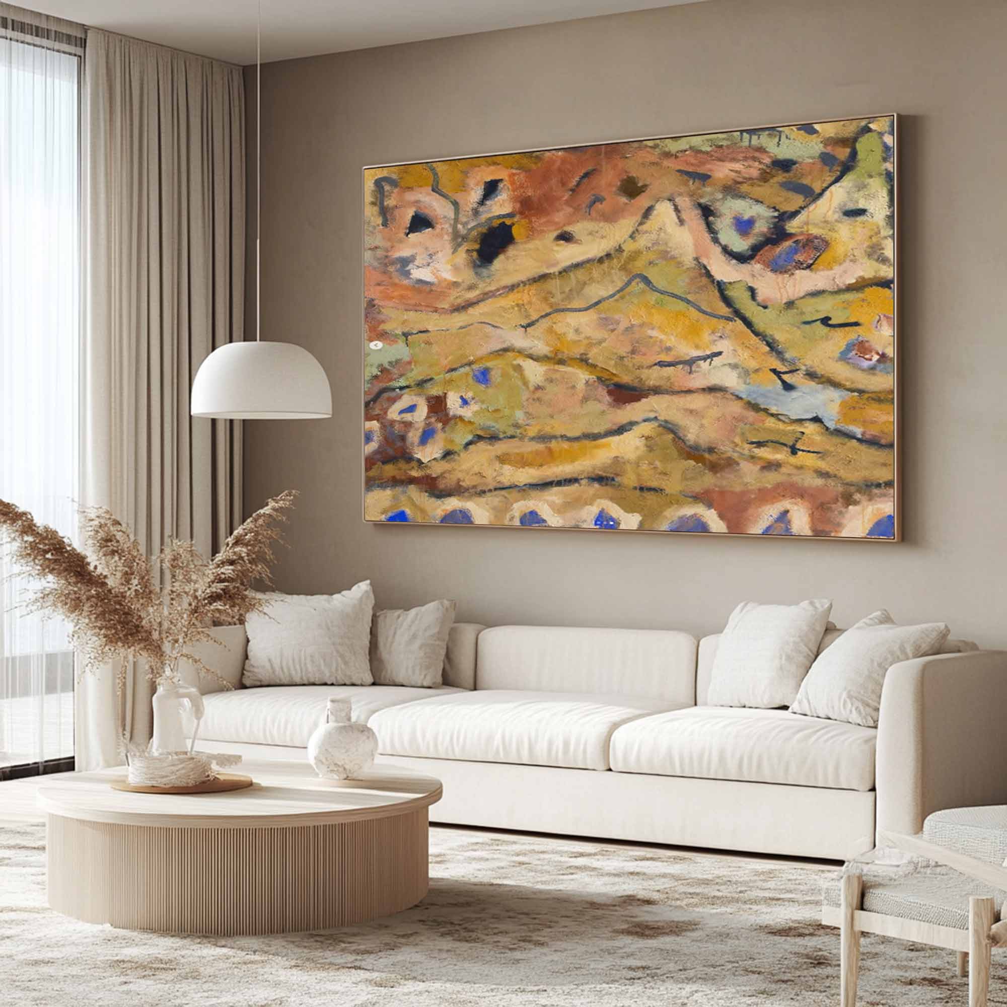 Earth-toned floral paintings brown pop abstract art brown graffiti art