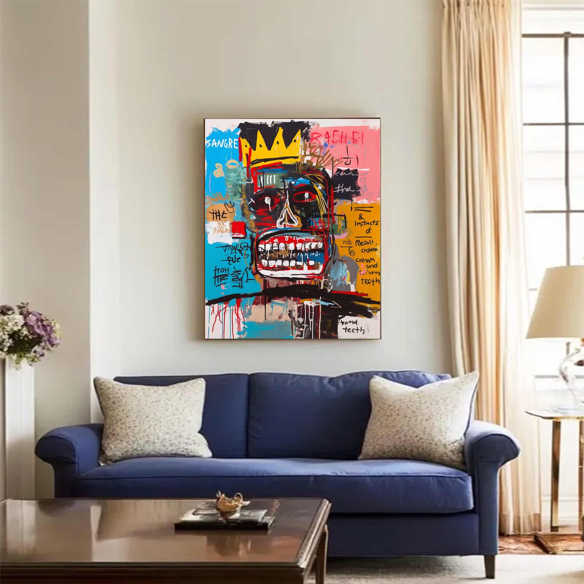 Colorful Pop Art Street Graffiti painting Abstract Portrait Painting