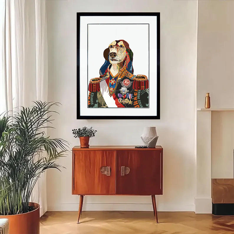 regal Pet portraits Pet Aristocracy Wall Decor Pet Collage Wall Art