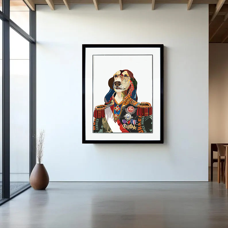 regal Pet portraits Pet Aristocracy Wall Decor Pet Collage Wall Art