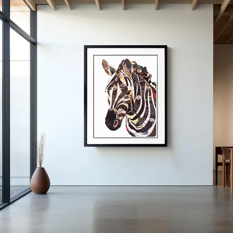 Zebra Wall Decor Zebra Animal Portraits Wall Decor Wildlife Wall Art