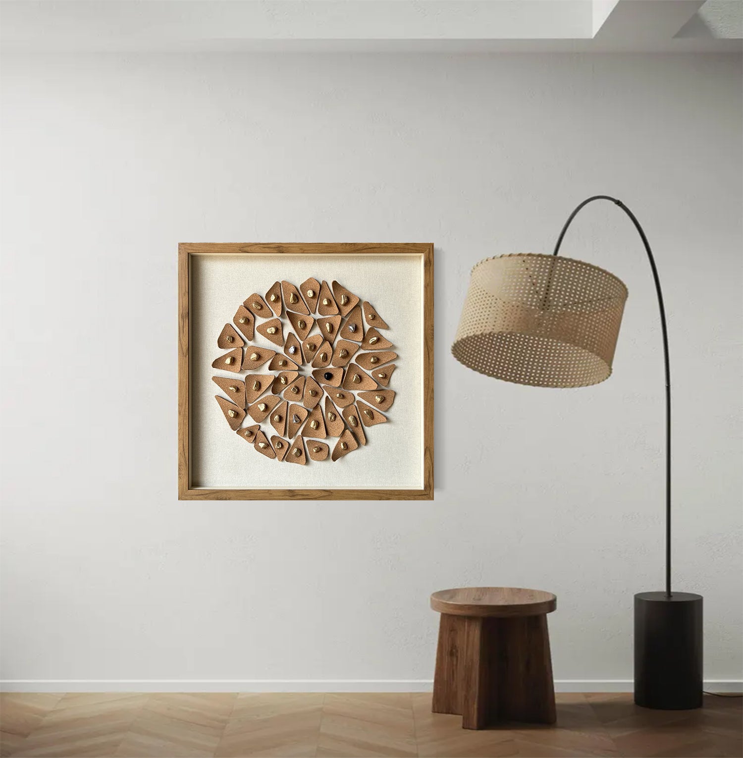 Real wall decor art leather wall decor painting, stone decor painting