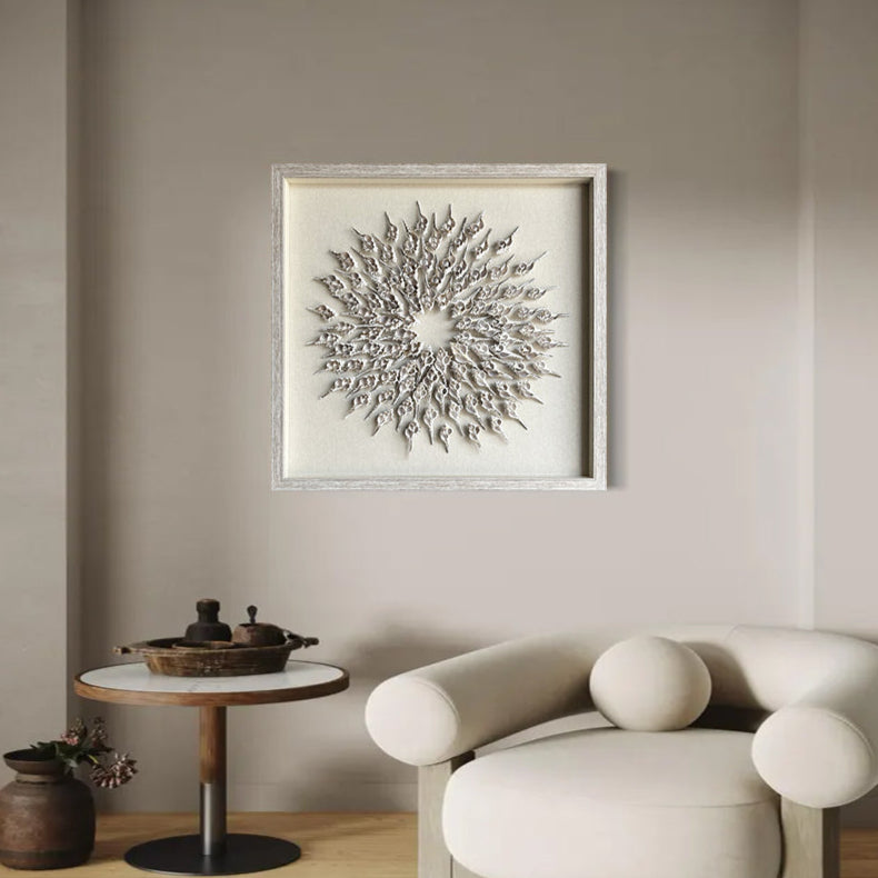 Shell wall decoration art solid decoration art shell texture wall art