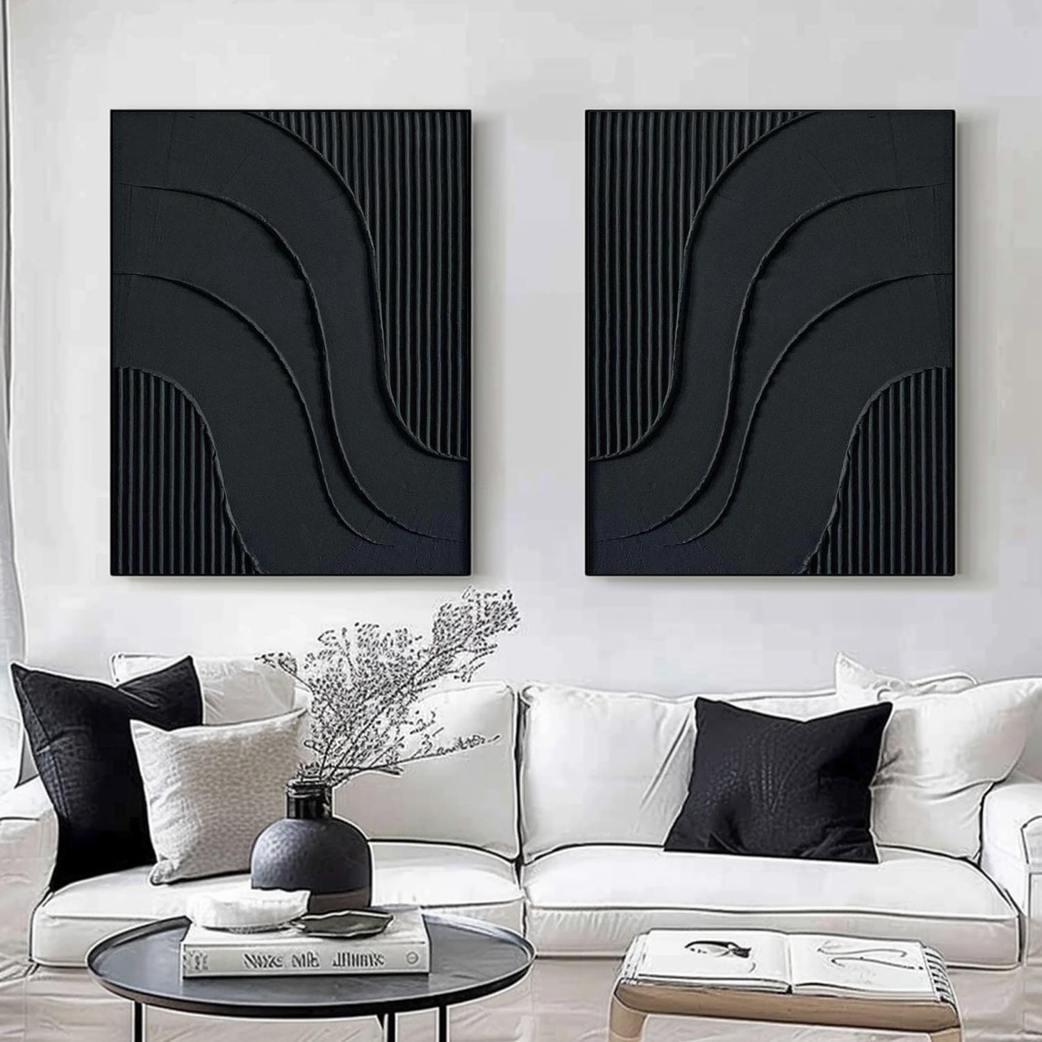 Set of 2 wall art #S054