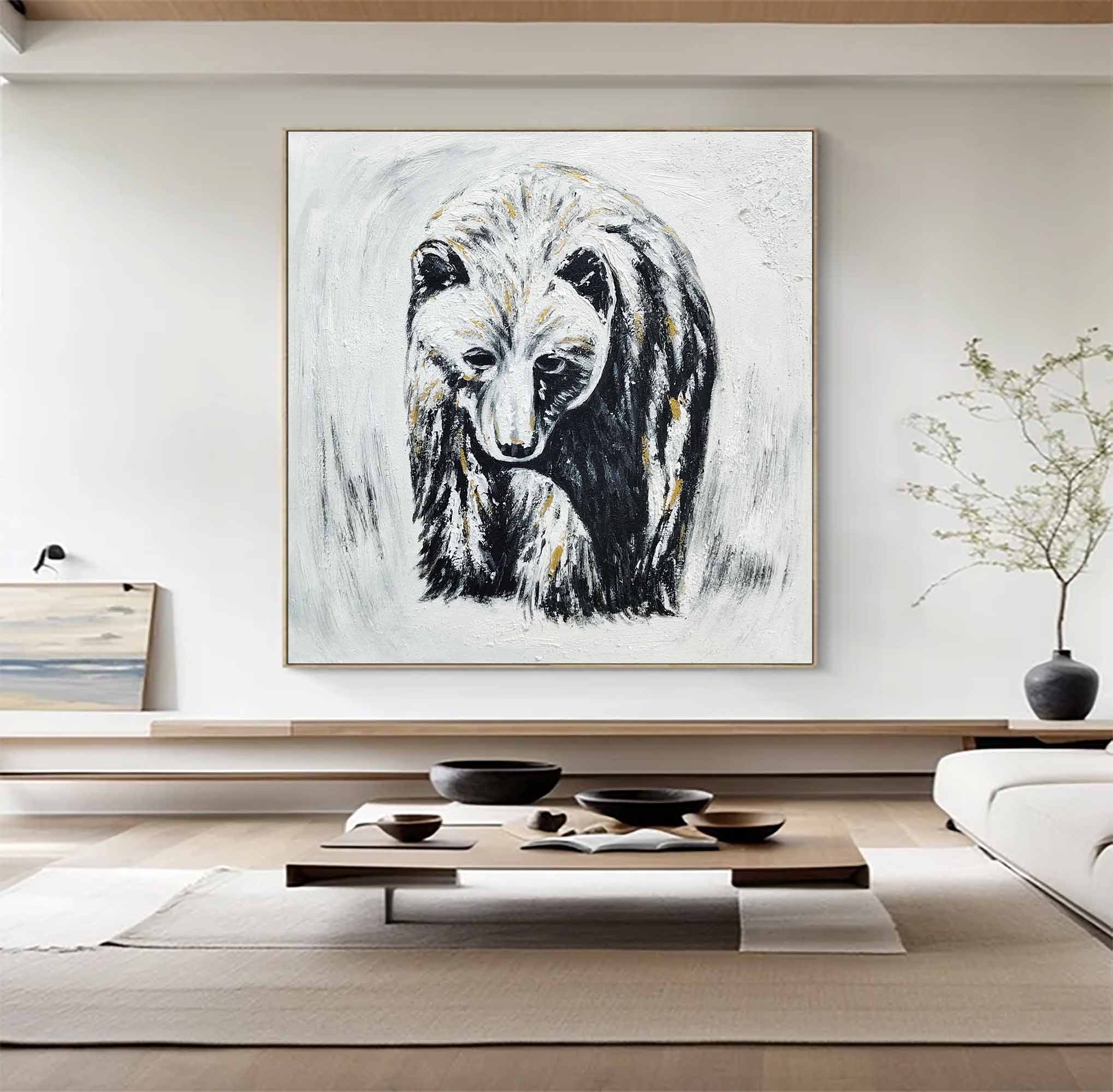 Bear Painting Bear Oil Painting Bear Abstract Painting Bear Painting Personalized Gifts Animal Painting