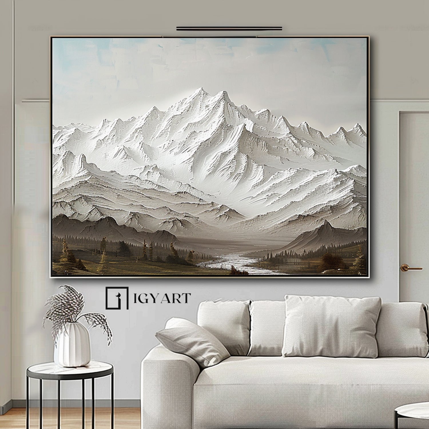 Large mount paintings mountain wall art Large mountain artwork mountain landscape art
