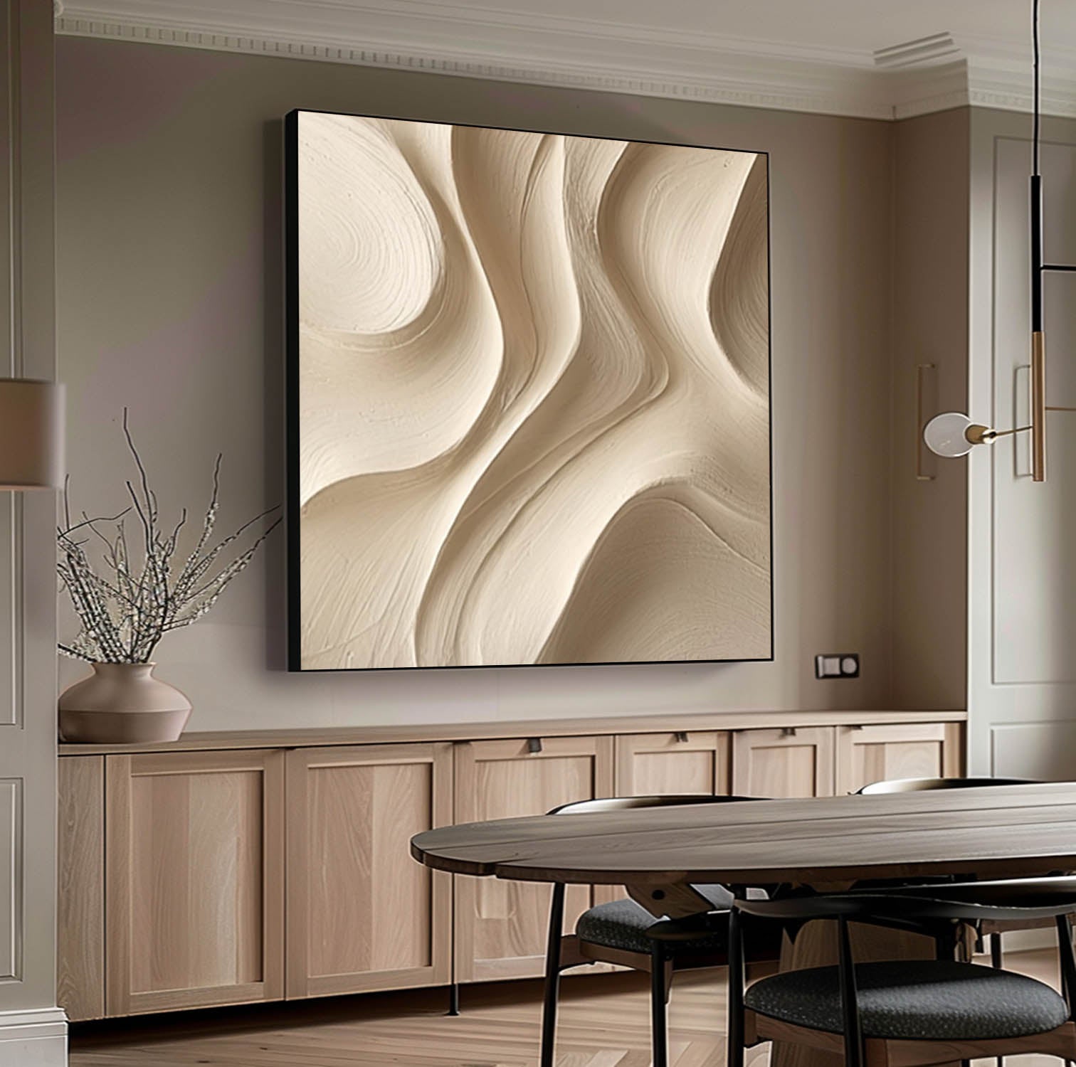 Wooden wall decor Wood carving wall decor Sculptured art Painting