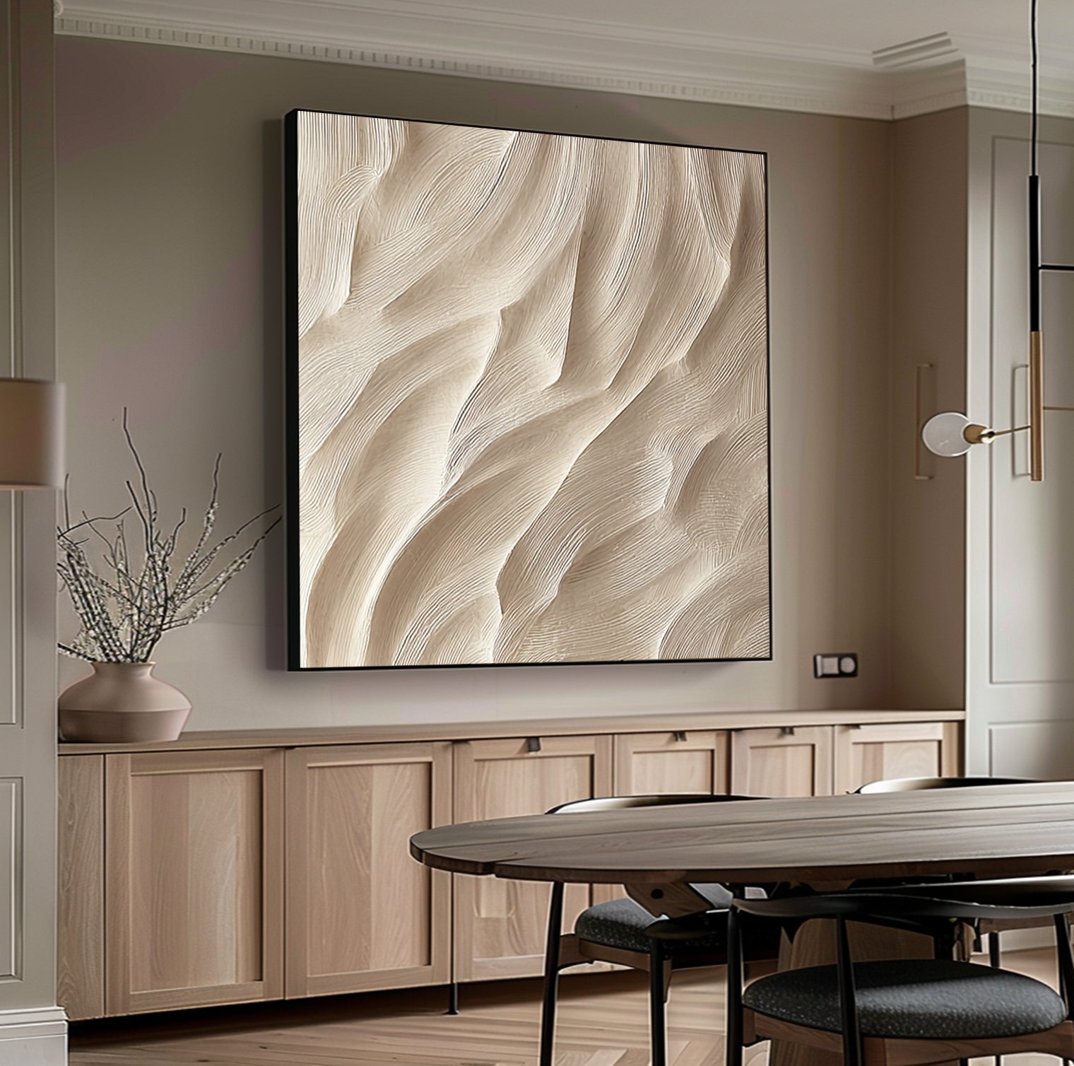 Wood carving wall Decor 3D Textured Wall Decor Sculptured art Decor