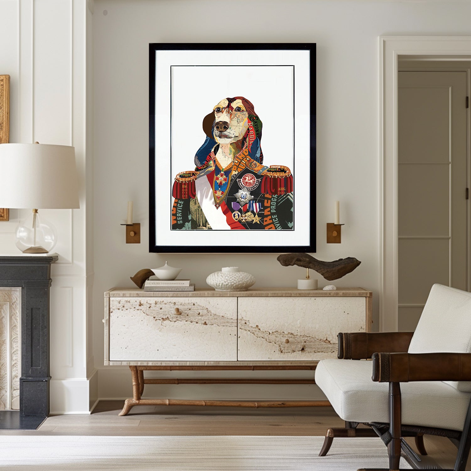 regal Pet portraits Pet Aristocracy Wall Decor Pet Collage Wall Art
