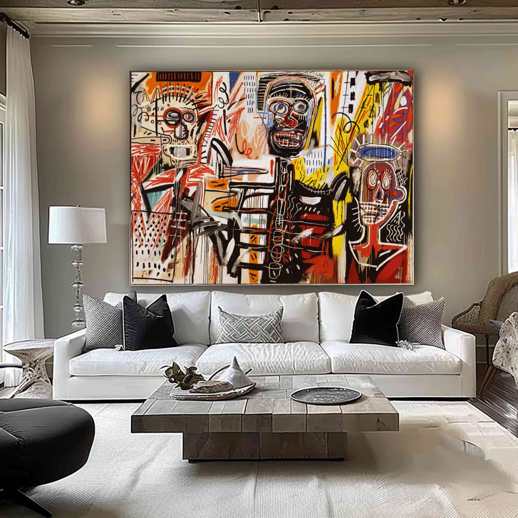 Modern Graffiti Style Art Red Pop Art Red Street Graffiti painting