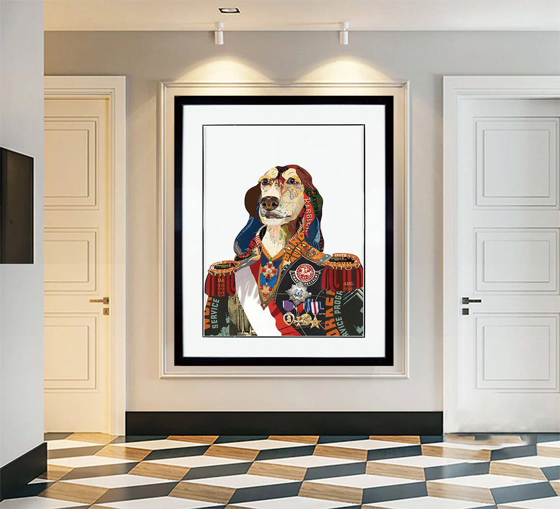 regal Pet portraits Pet Aristocracy Wall Decor Pet Collage Wall Art