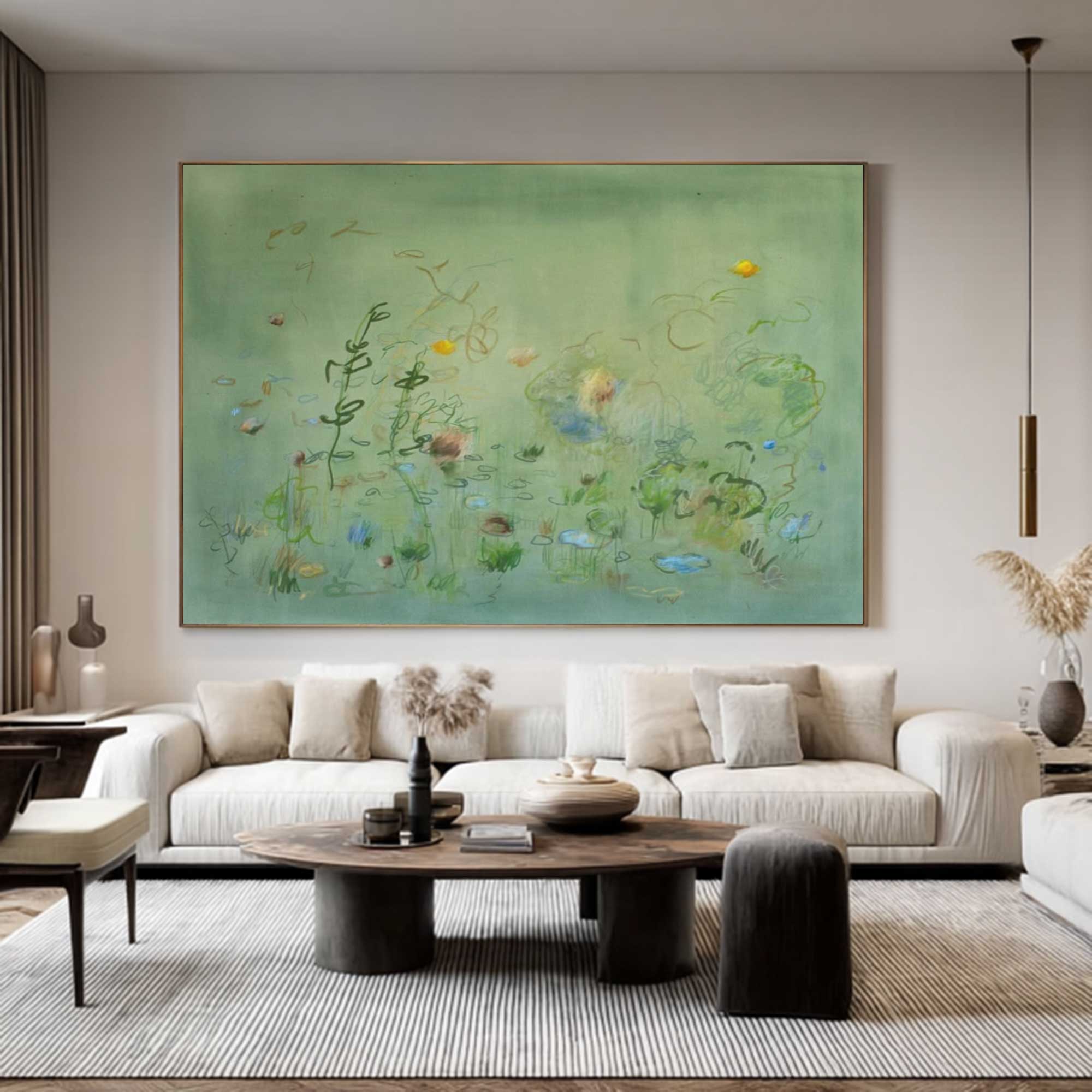 green flower painting Green plant painting, green graffiti art