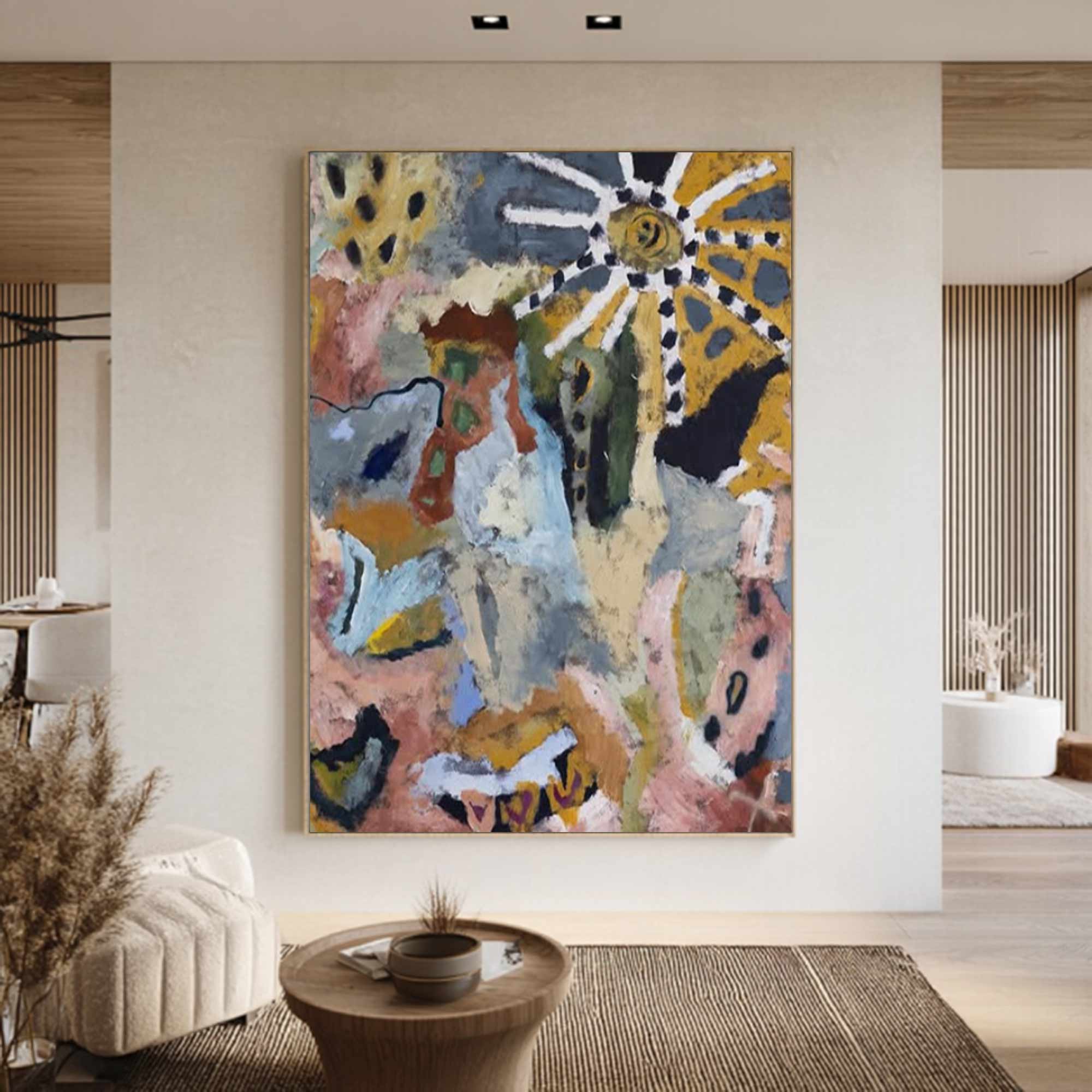 colorful graffiti art, Colorful abstract painting, colorful textured wall decor