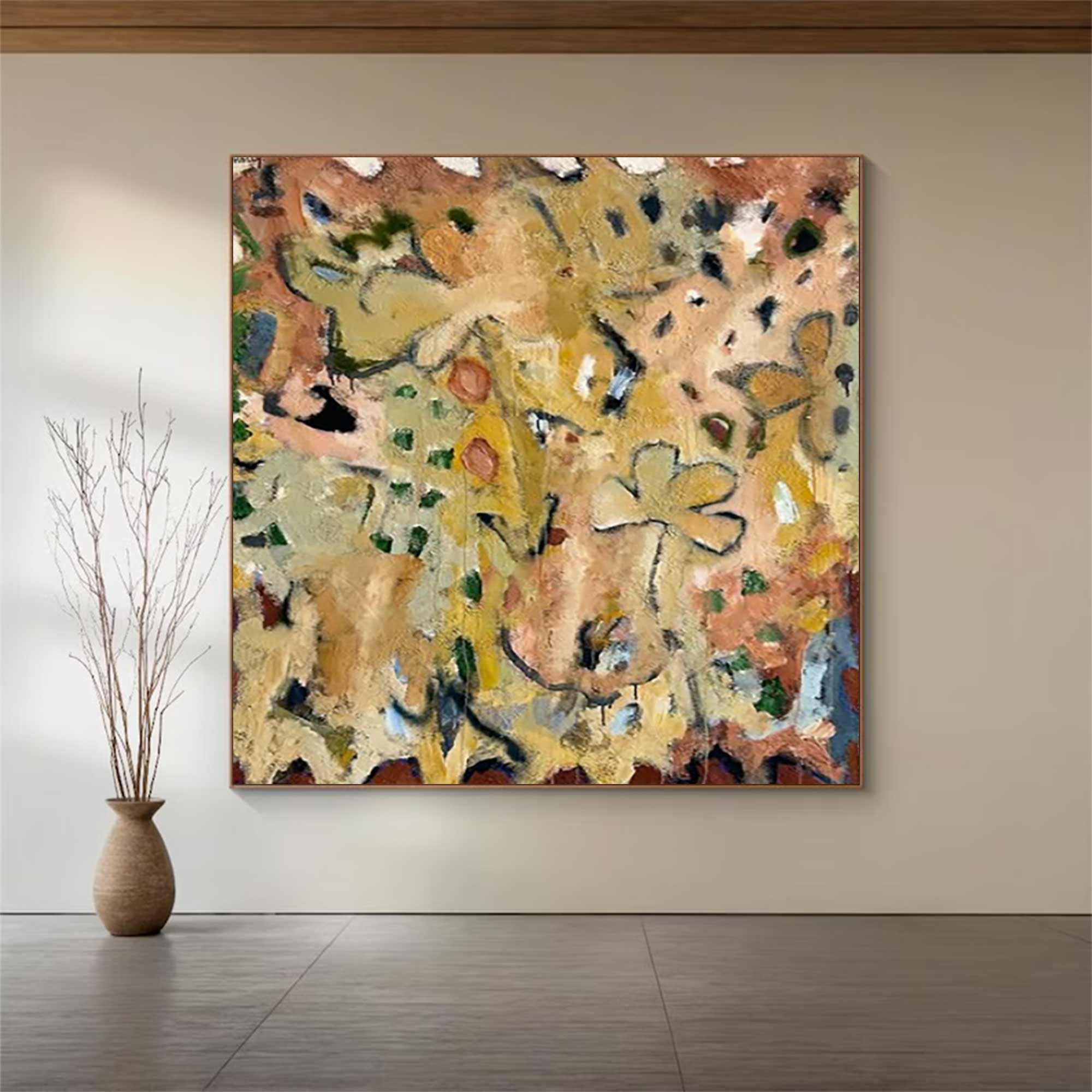 street graffiti painting graffiti-style painting Green abstract painting