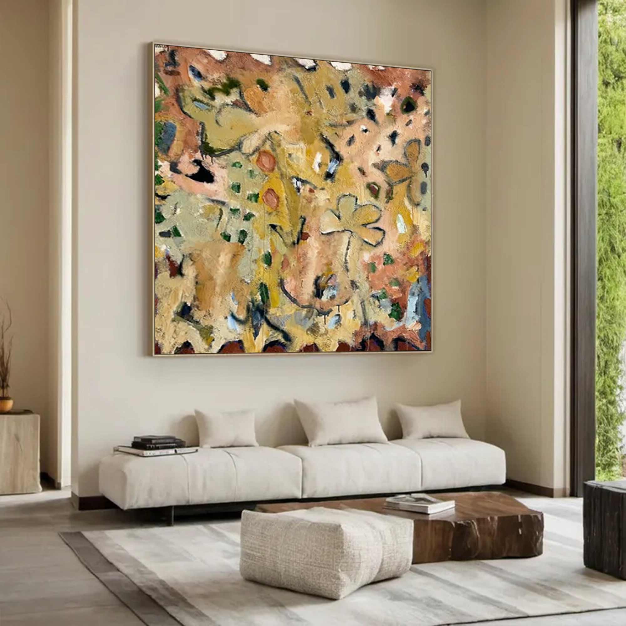 street graffiti painting graffiti-style painting Green abstract painting