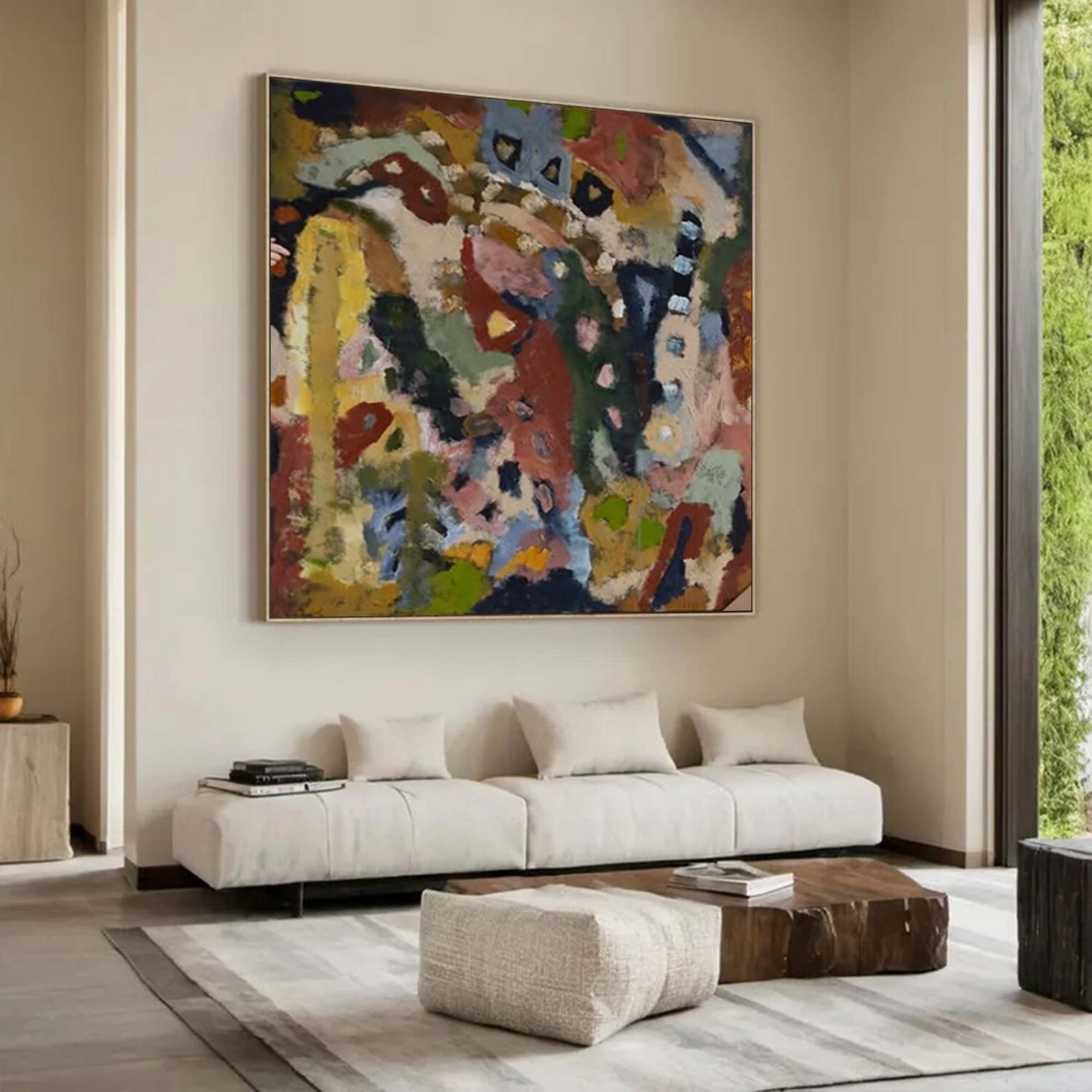 Colorful abstract painting street graffiti painting graffiti-style painting