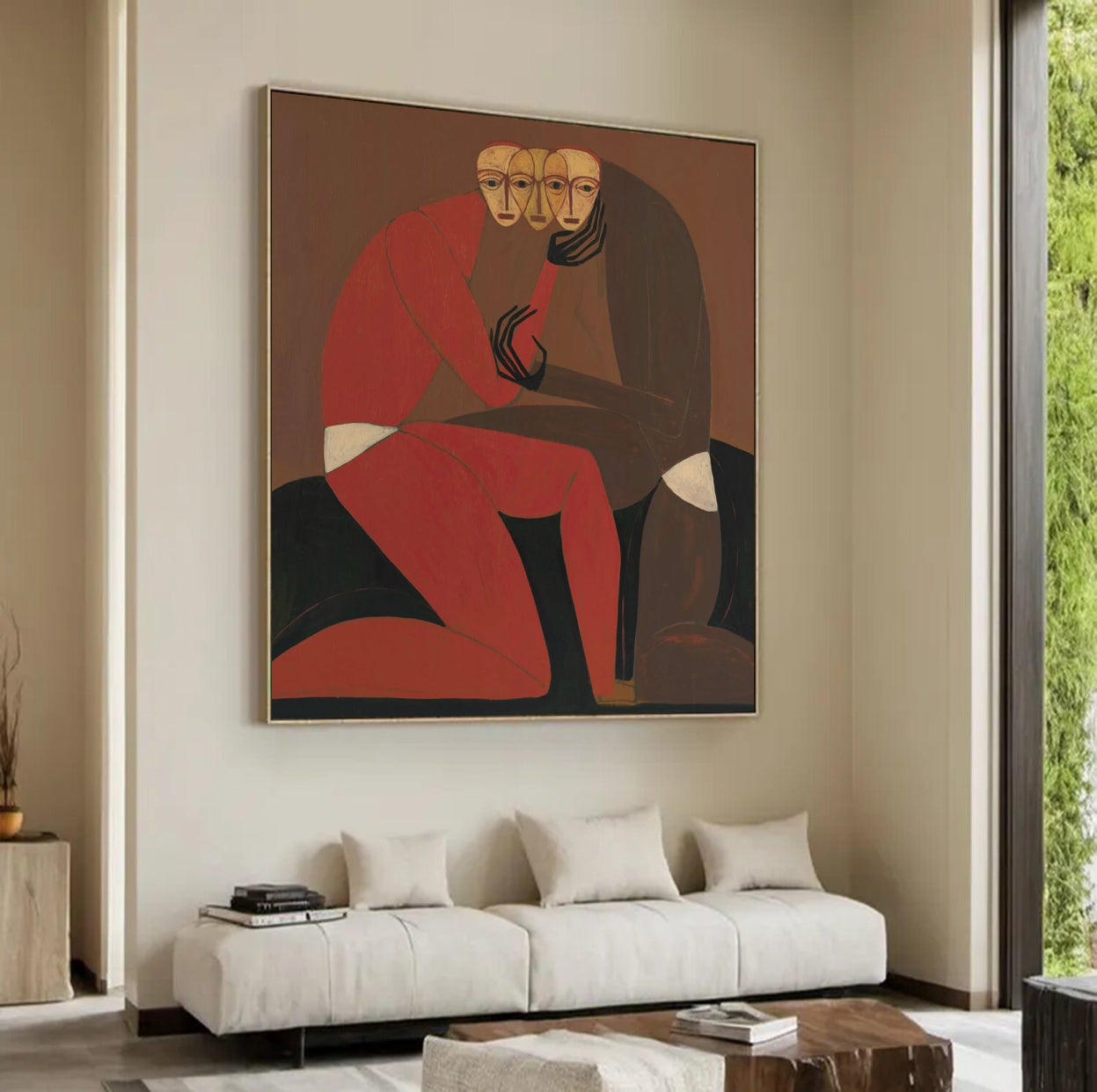 Surrealist Portrait Wall art Double Portraits art Human Connection art