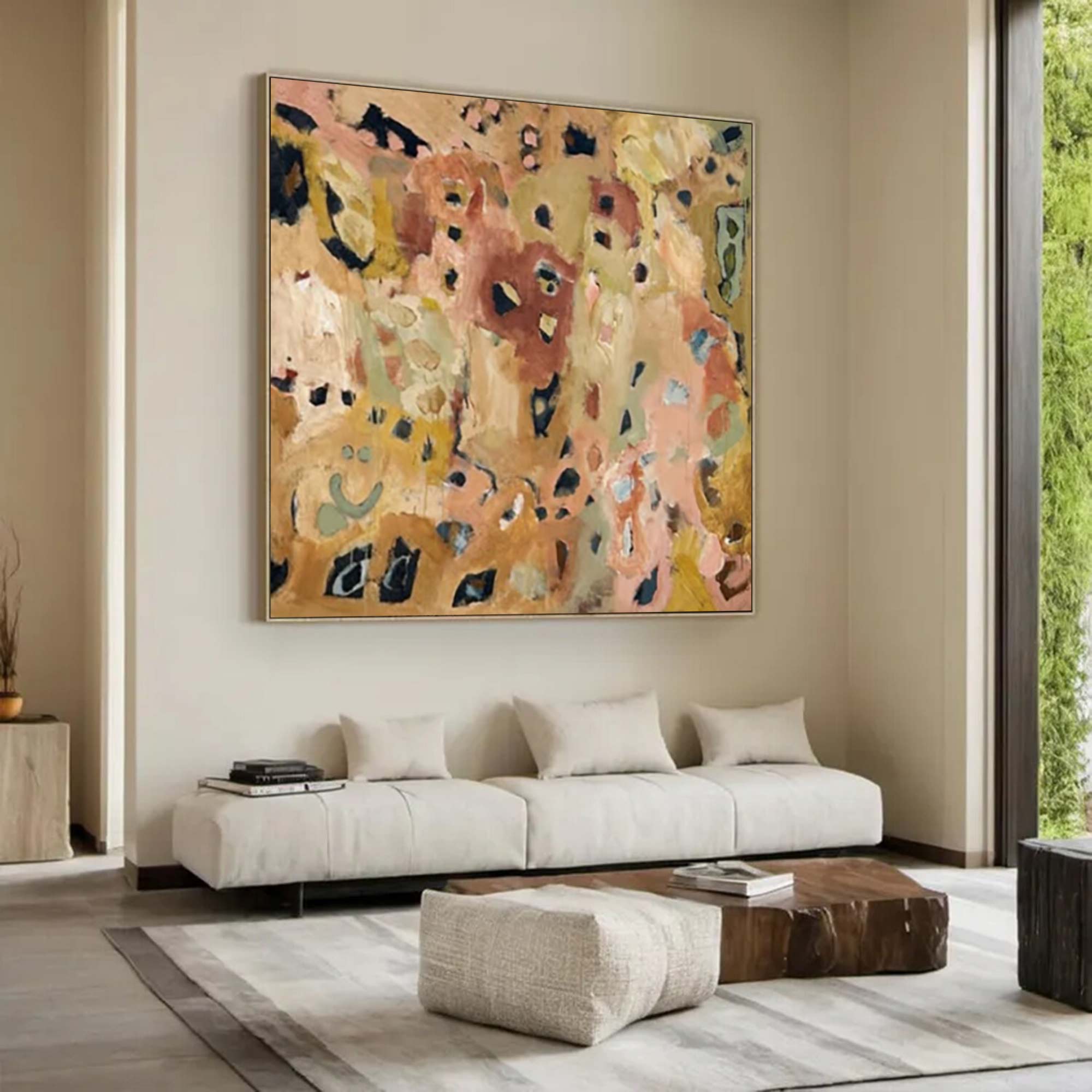 Green abstract painting street graffiti painting Pop Art painting