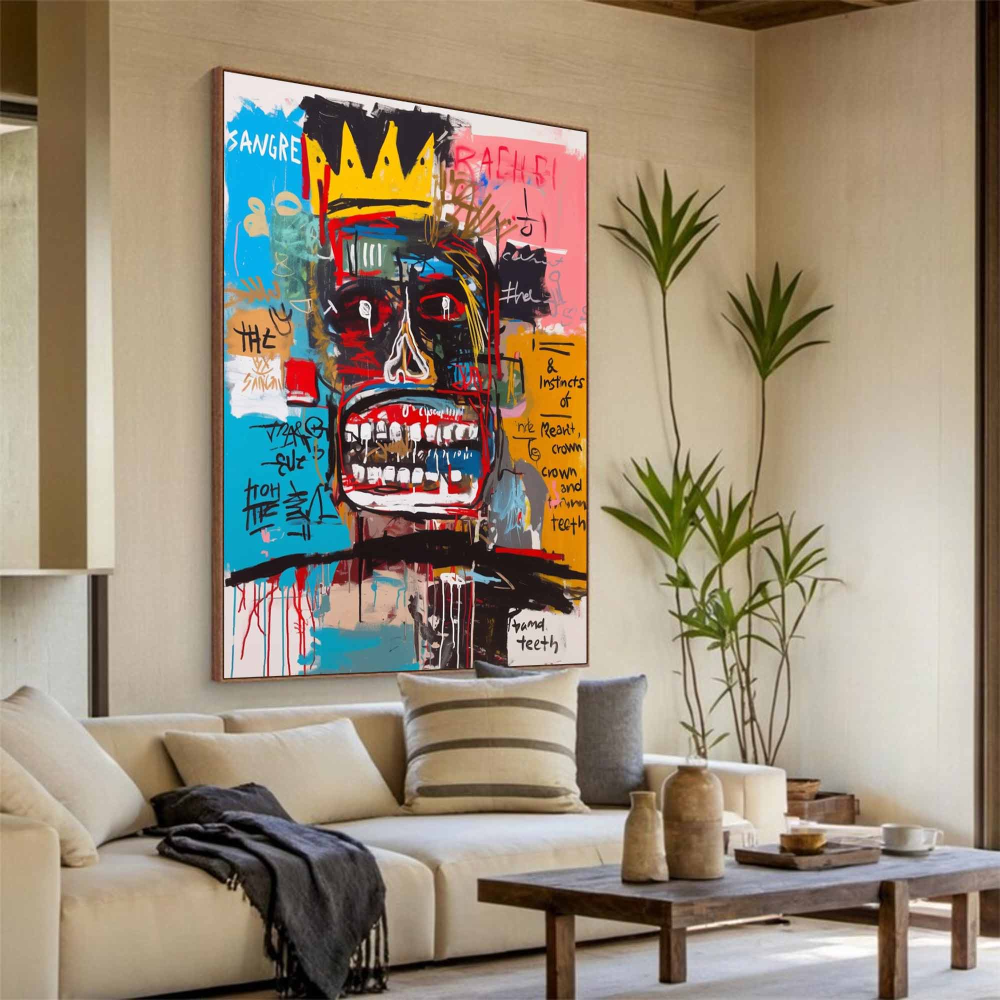 Colorful Pop Art Street Graffiti painting Abstract Portrait Painting