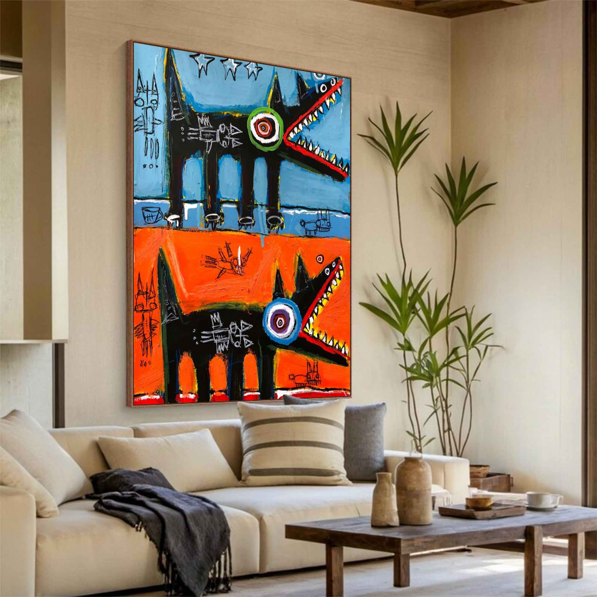 Colorful Pop Art Street Graffiti Art painting Modern Street Pop Art