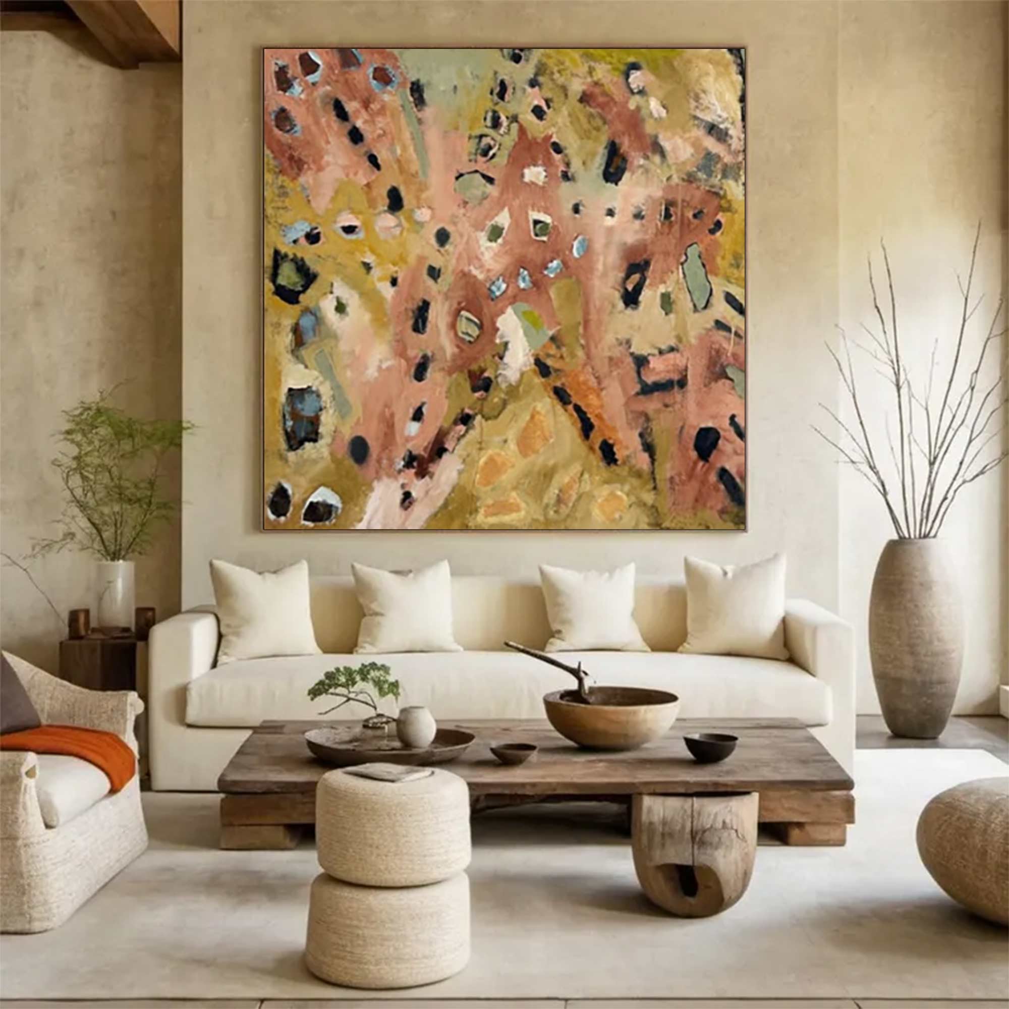 Green abstract painting street graffiti painting Pop Art painting