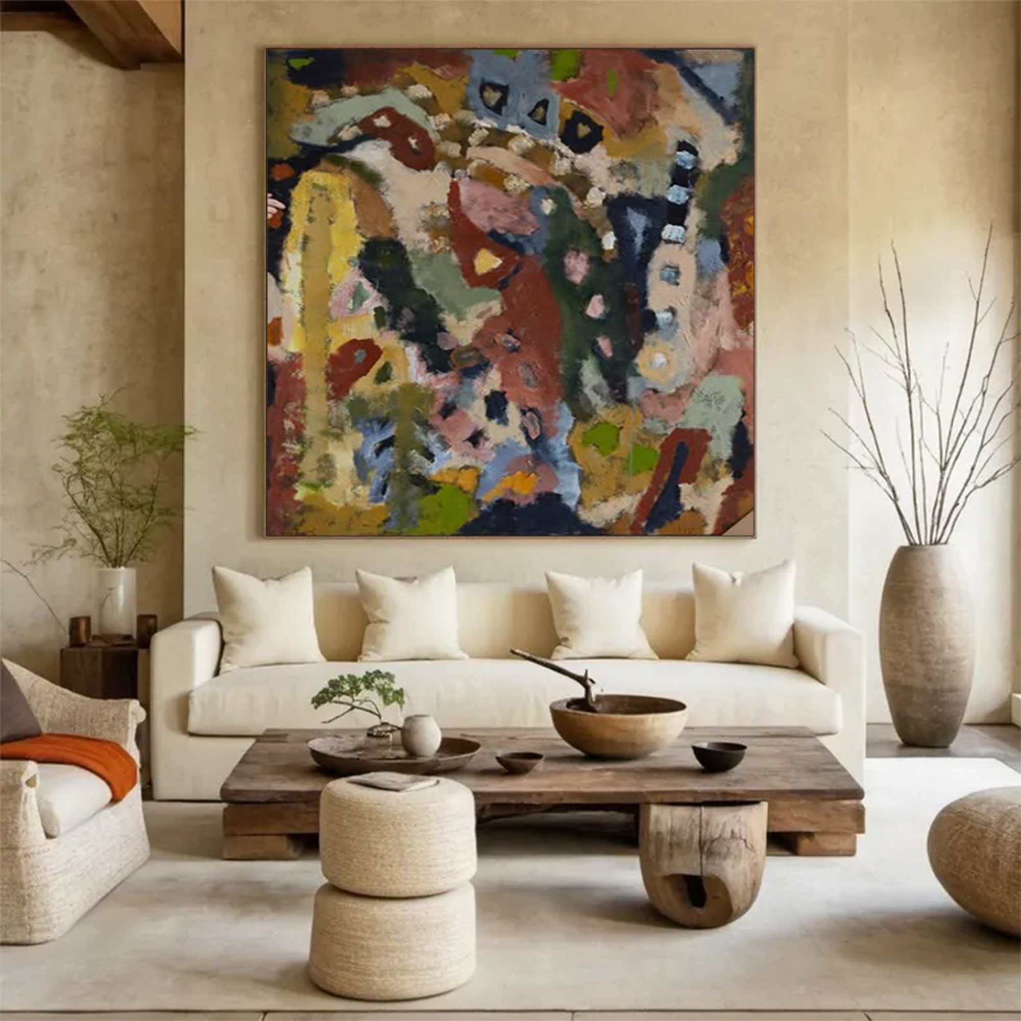 Colorful abstract painting street graffiti painting graffiti-style painting