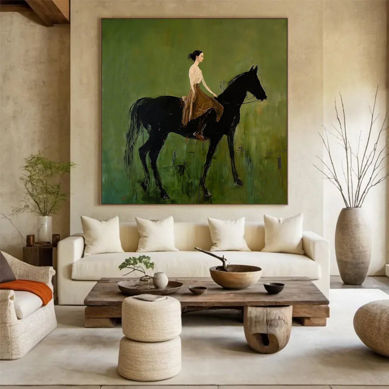 Equestrian painting Horse Wall Art Tasteful Horse Decor Equestrians Gift