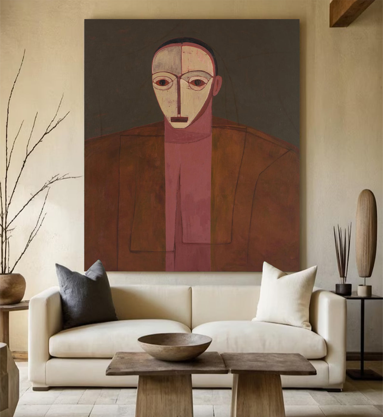 Contemporary Expressionism Abstract figurative painting Minimalist portrait