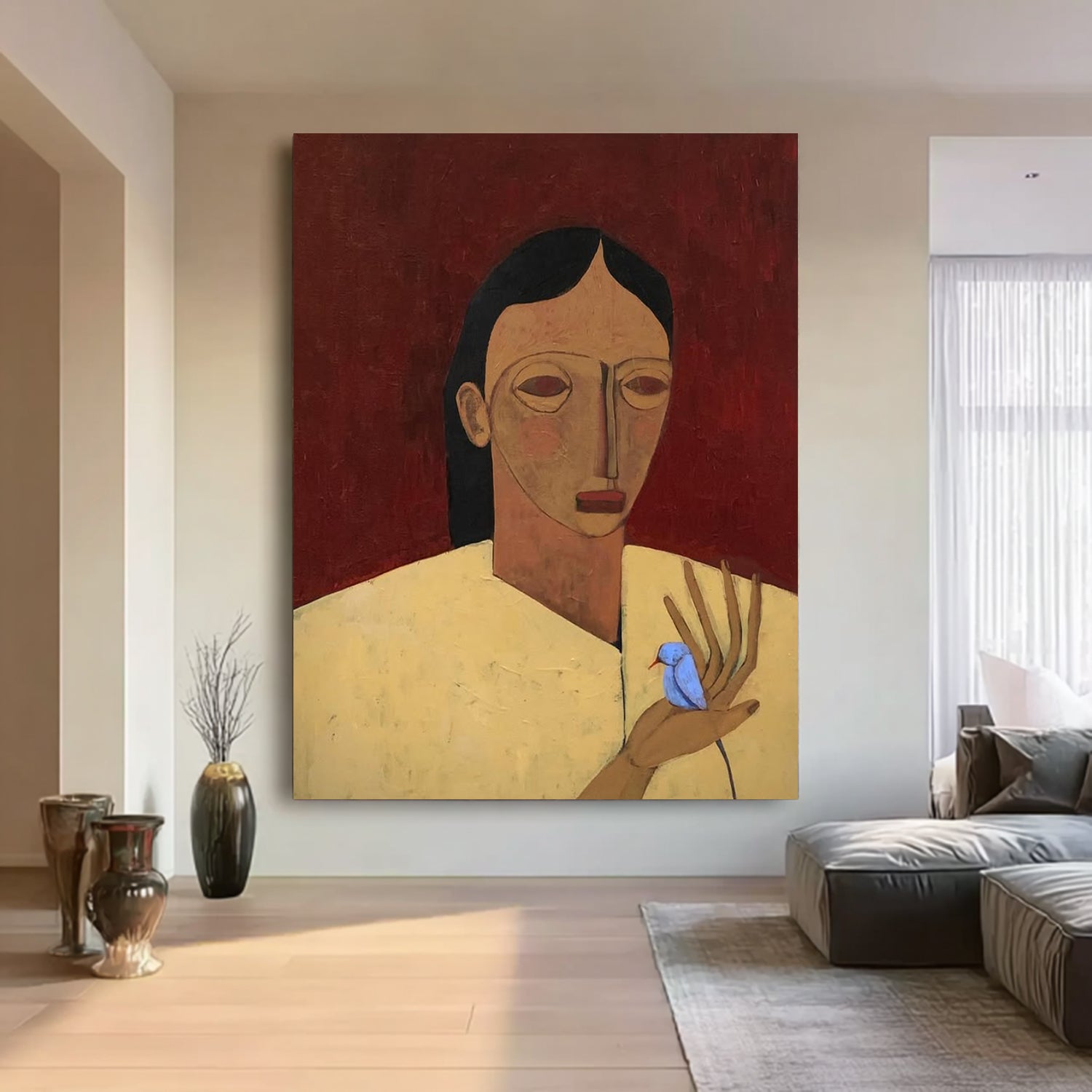 Contemporary Expressionism woman Abstract figurative painting