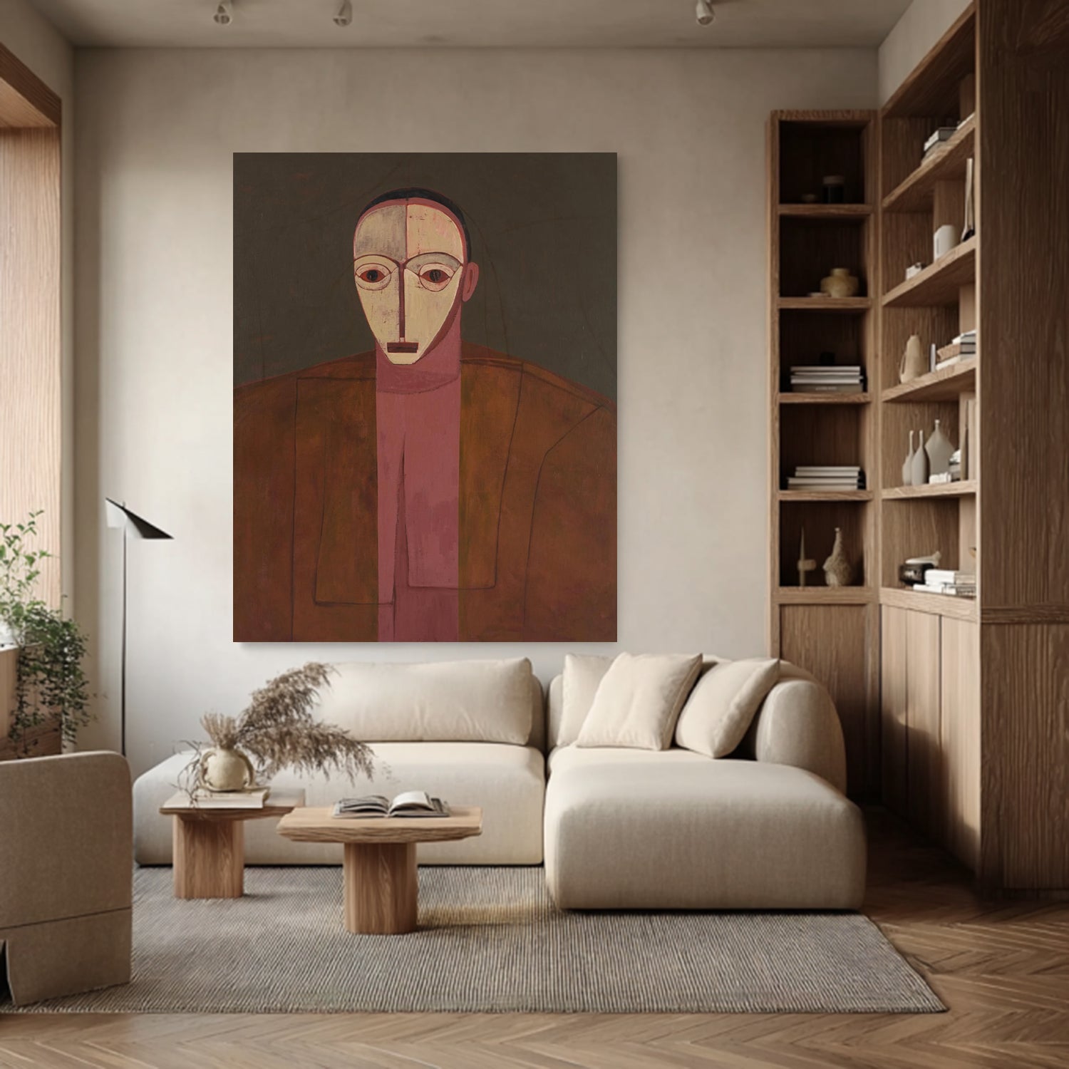 Contemporary Expressionism Abstract figurative painting Minimalist portrait