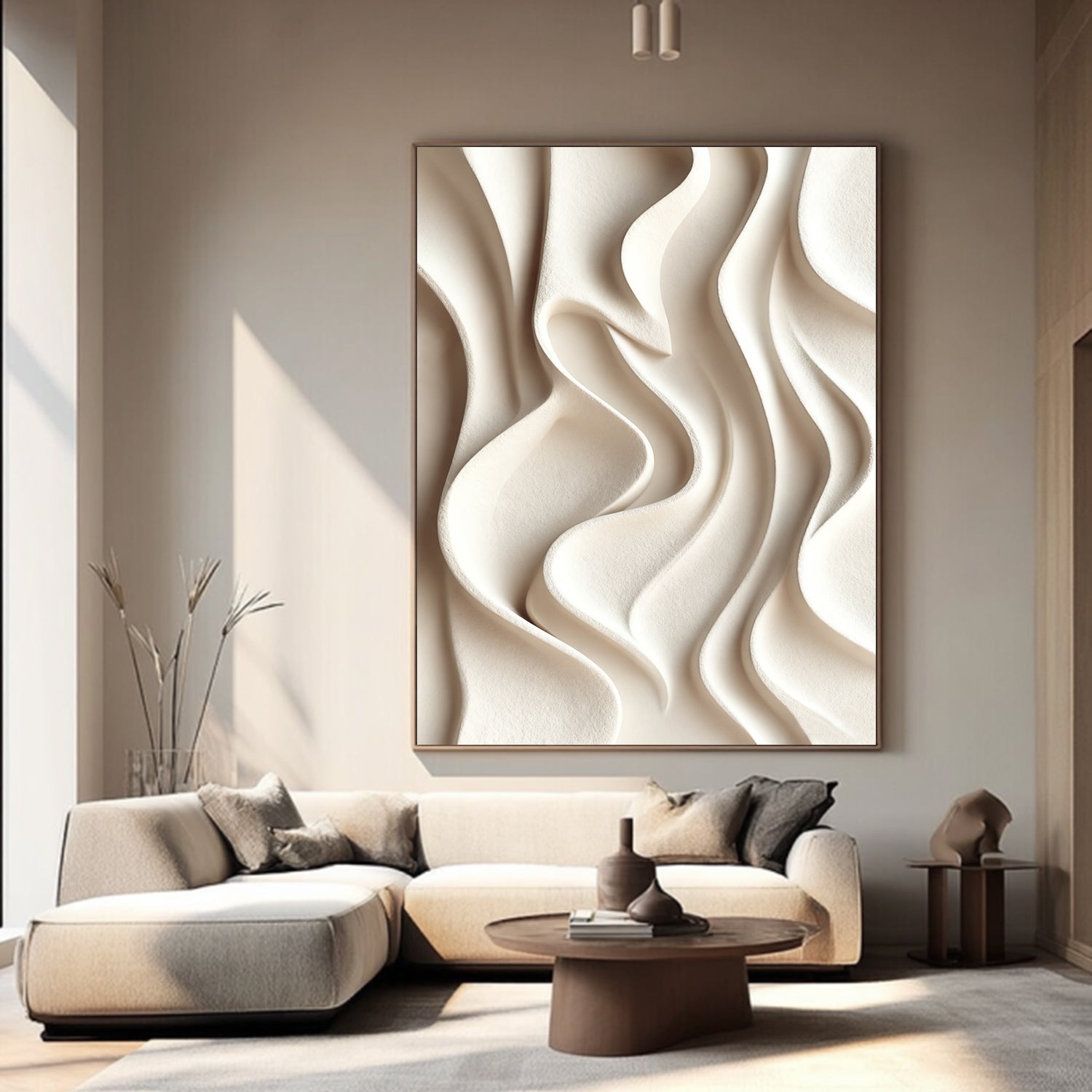 Sculptured art Painting Wood carving wall art 3D Wood Textured Wall art