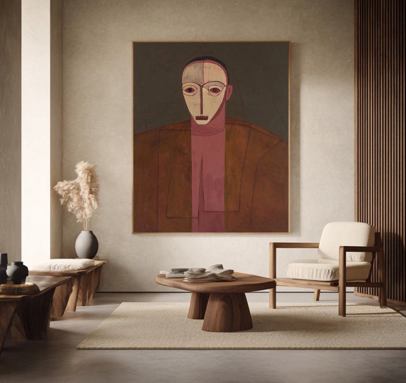 Contemporary Expressionism Abstract figurative painting Minimalist portrait