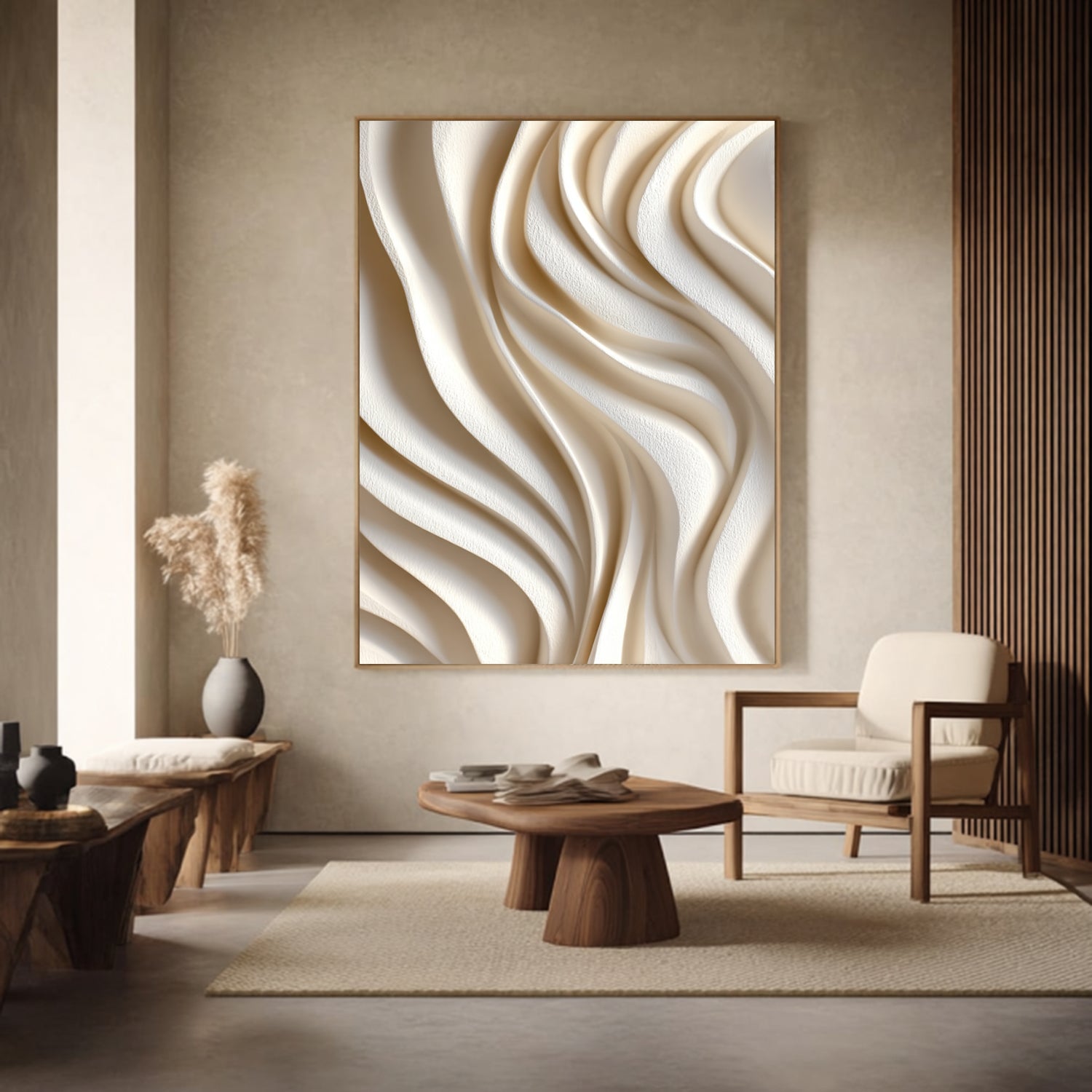 Art sculpture Textured Wall Decor 3D Wood carving Textured Wall Decor