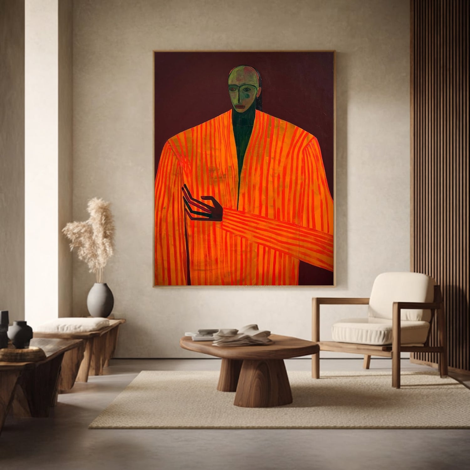 Abstract figurative painting Surrealist Portrait Wall art Surrealist Portrait