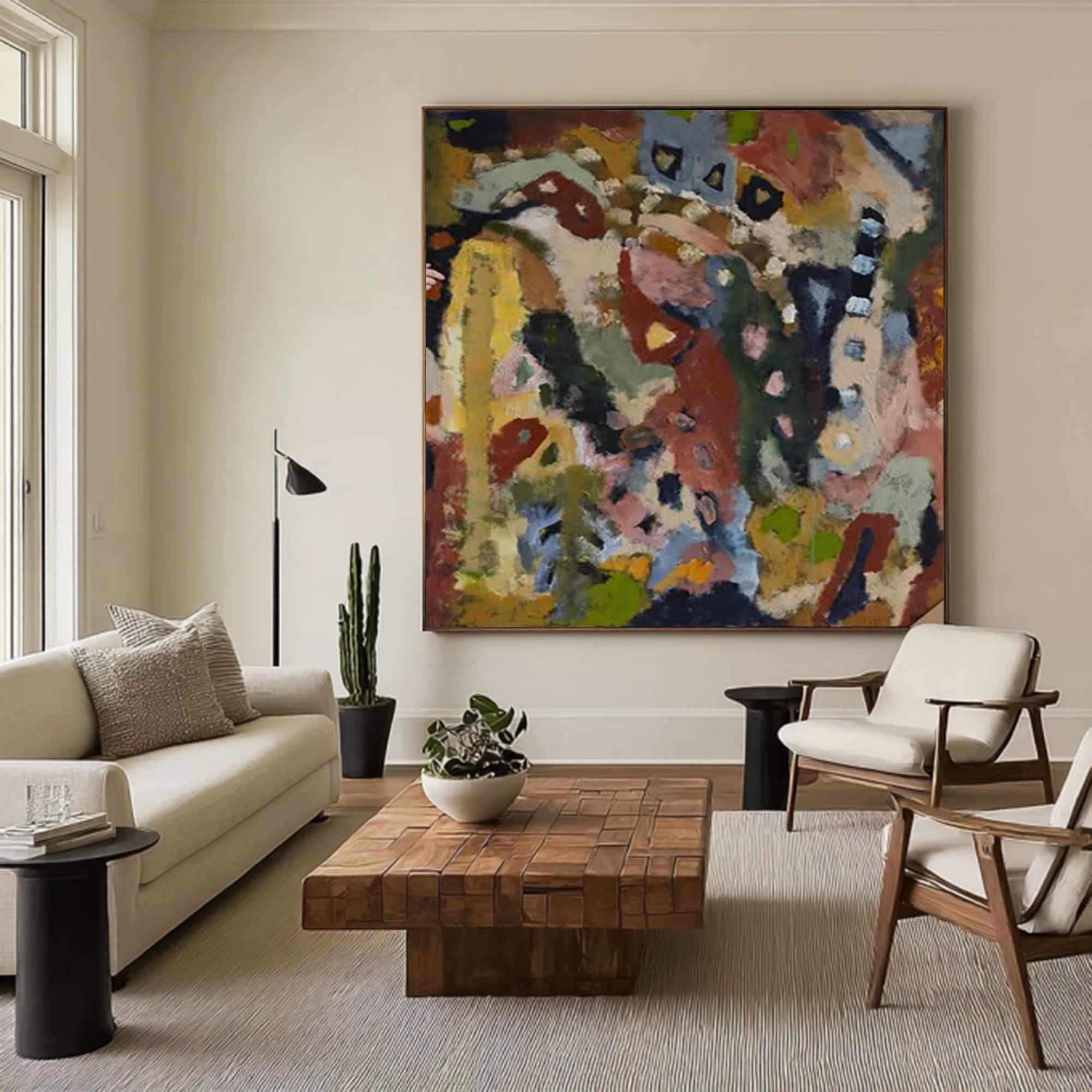 Colorful abstract painting street graffiti painting graffiti-style painting